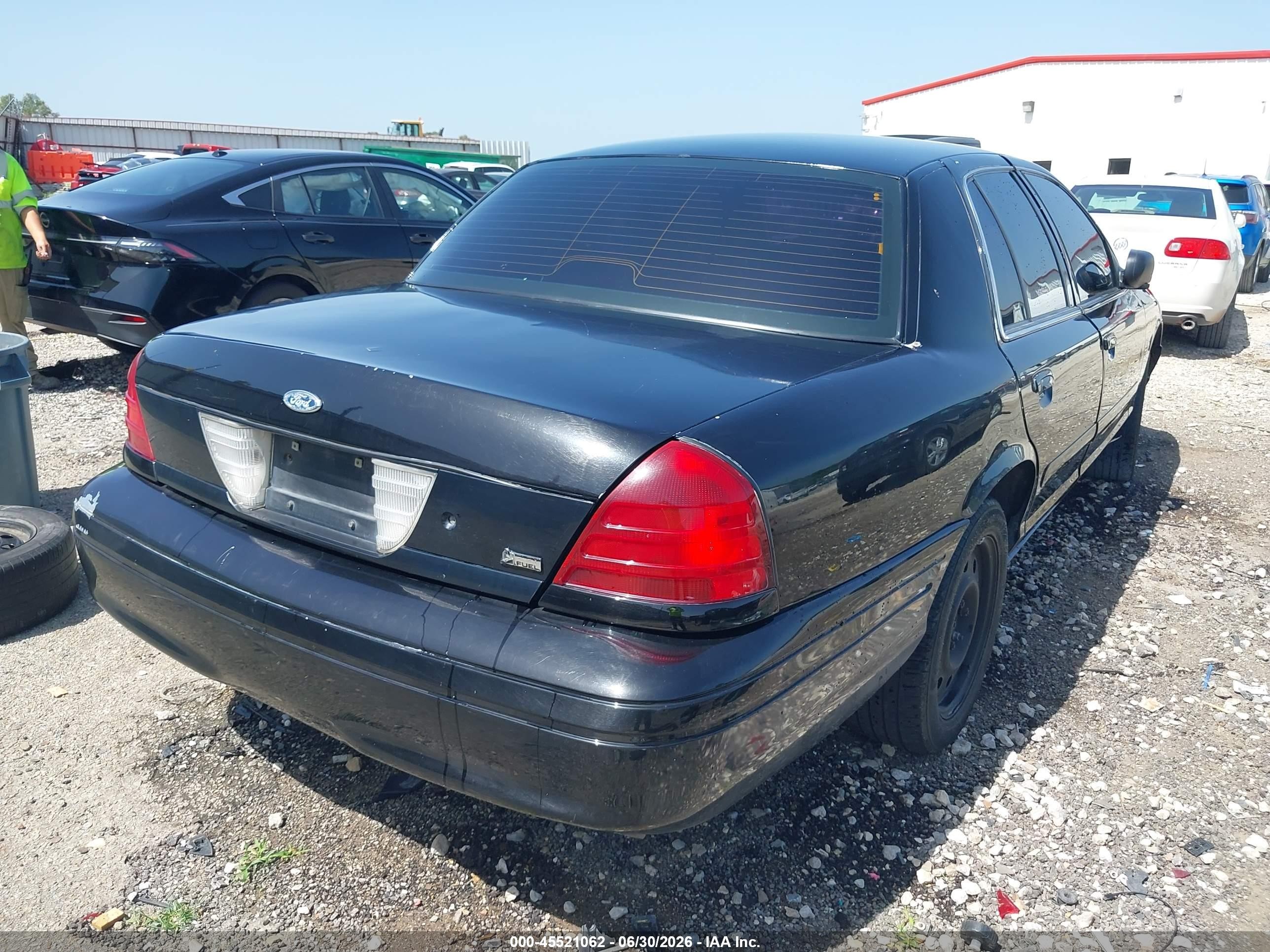 2007 Ford Crown Victoria Police/police Interceptor Black vin: 2FAHP71W67X149783