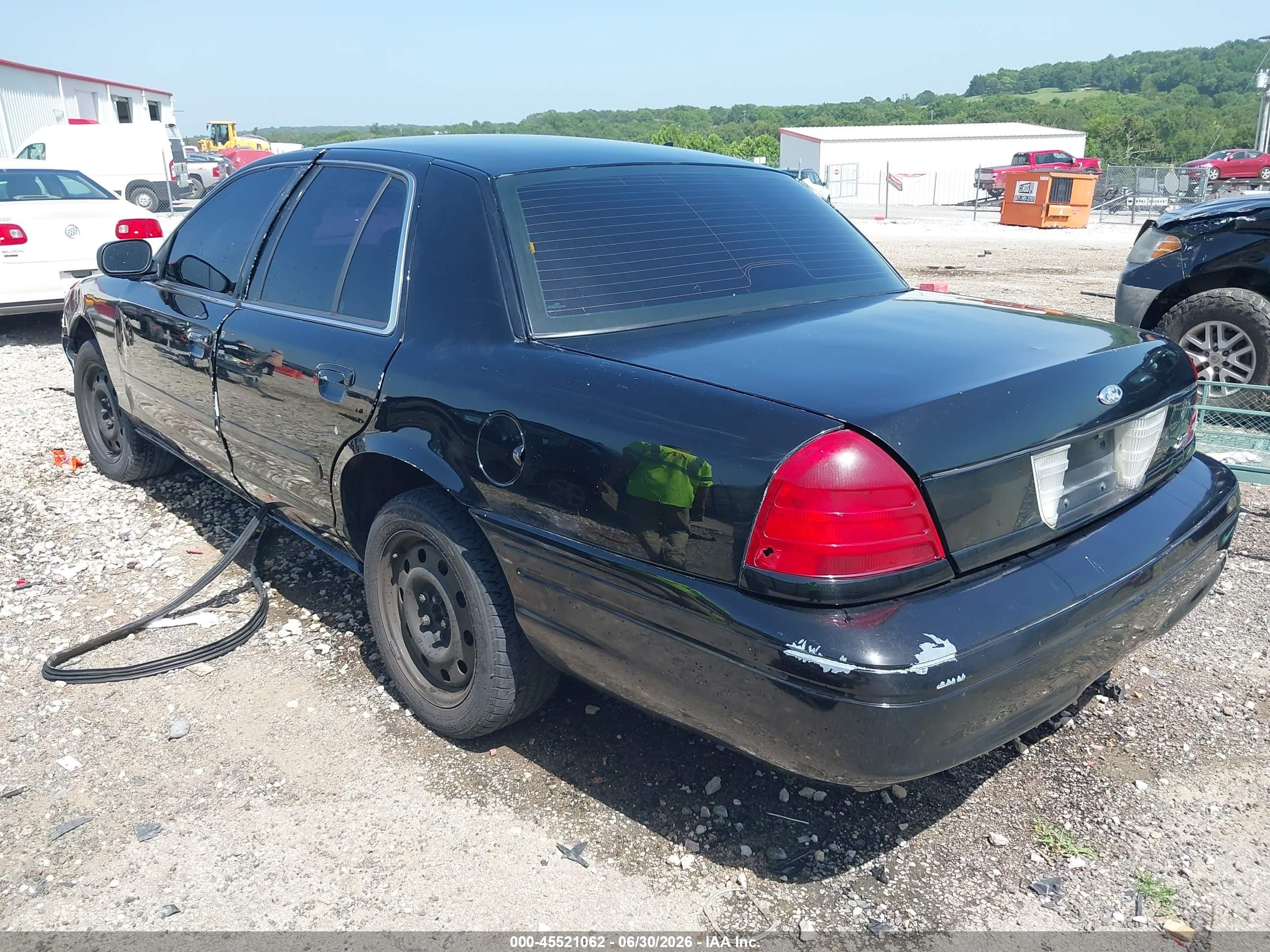 2007 Ford Crown Victoria Police/police Interceptor Black vin: 2FAHP71W67X149783