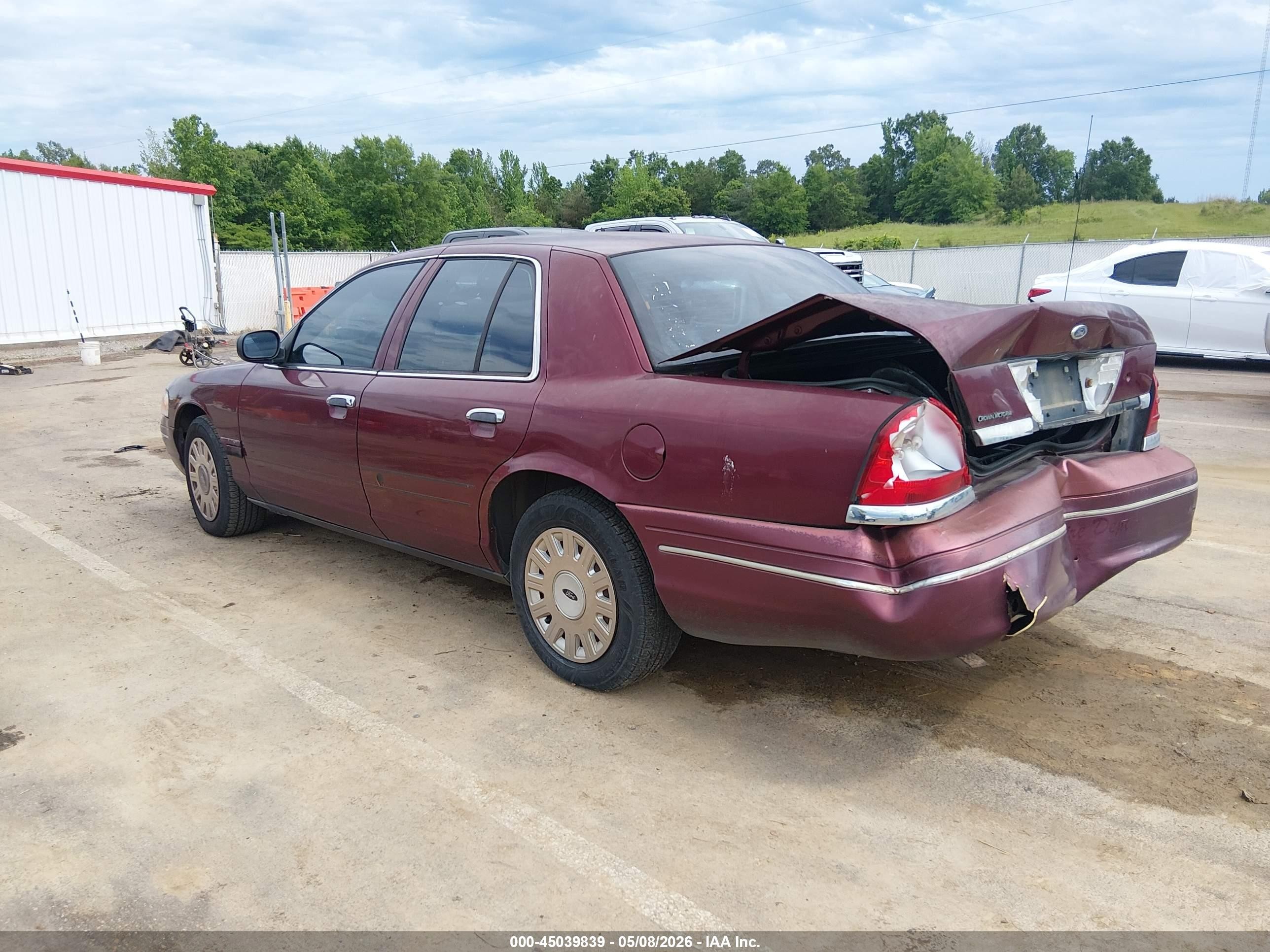 2005 Ford Crown Victoria Police Бордовый vin: 2FAHP71W75X128650