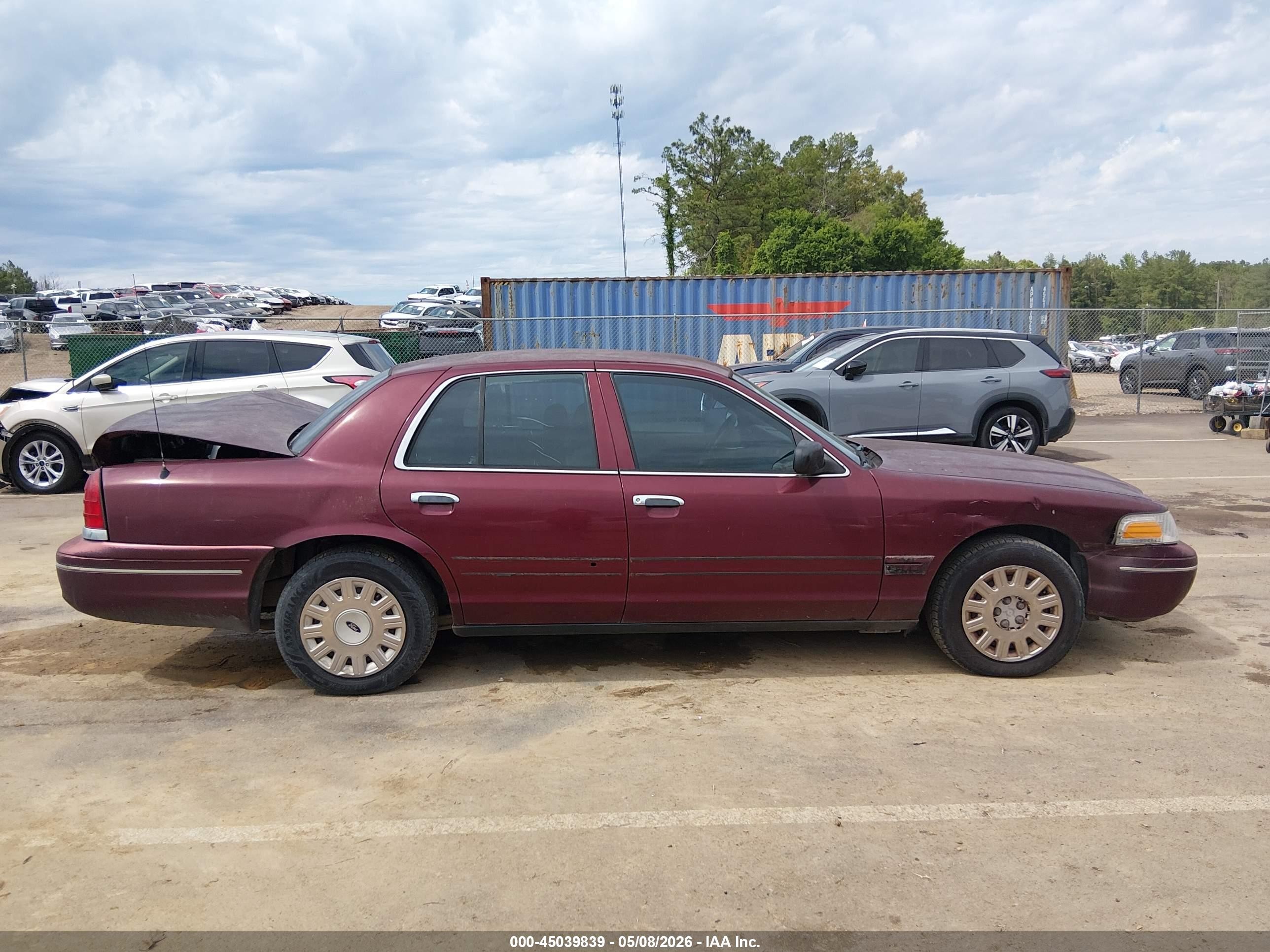 2005 Ford Crown Victoria Police Бордовый vin: 2FAHP71W75X128650