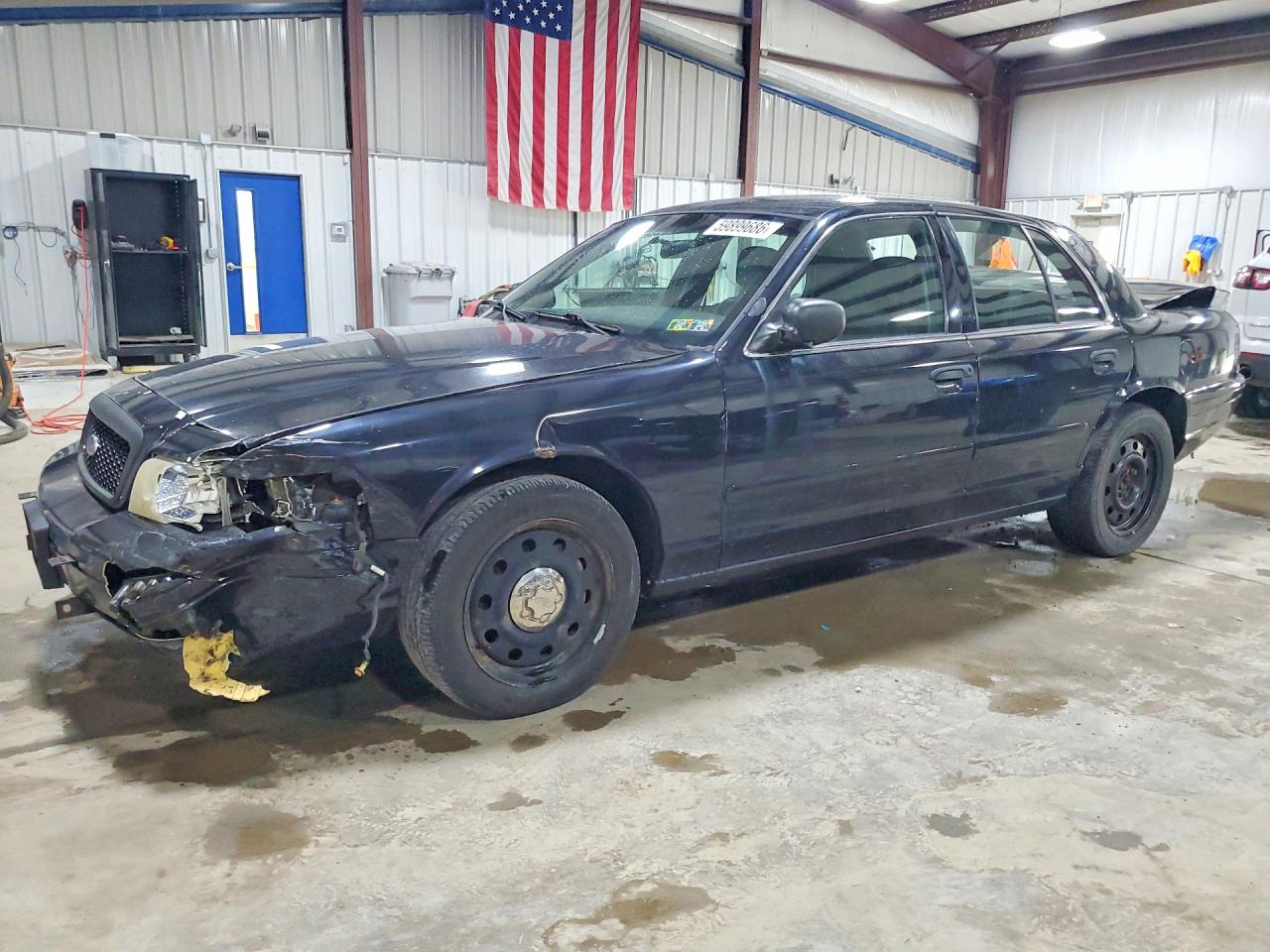2007 Ford Crown Victoria Police Interceptor Black vin: 2FAHP71WX7X151326