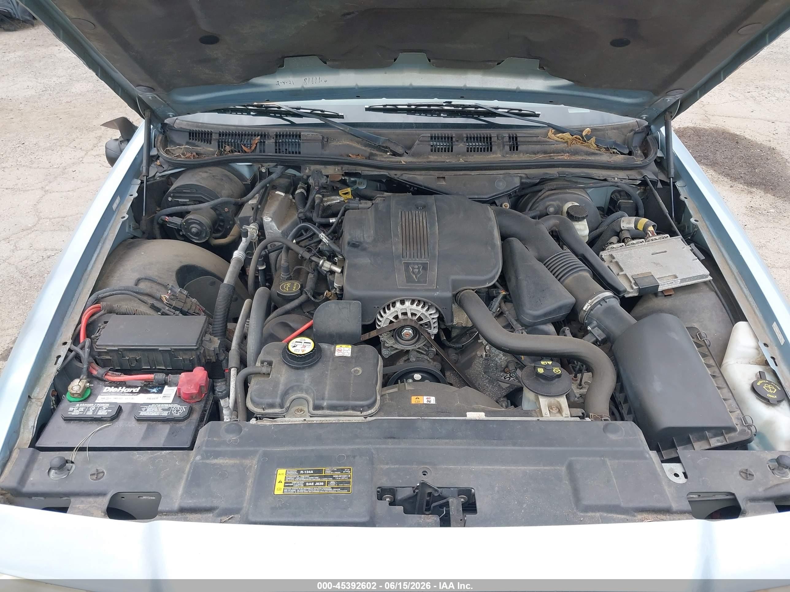 2007 Ford Crown Victoria Lx Blue vin: 2FAHP74V77X115581
