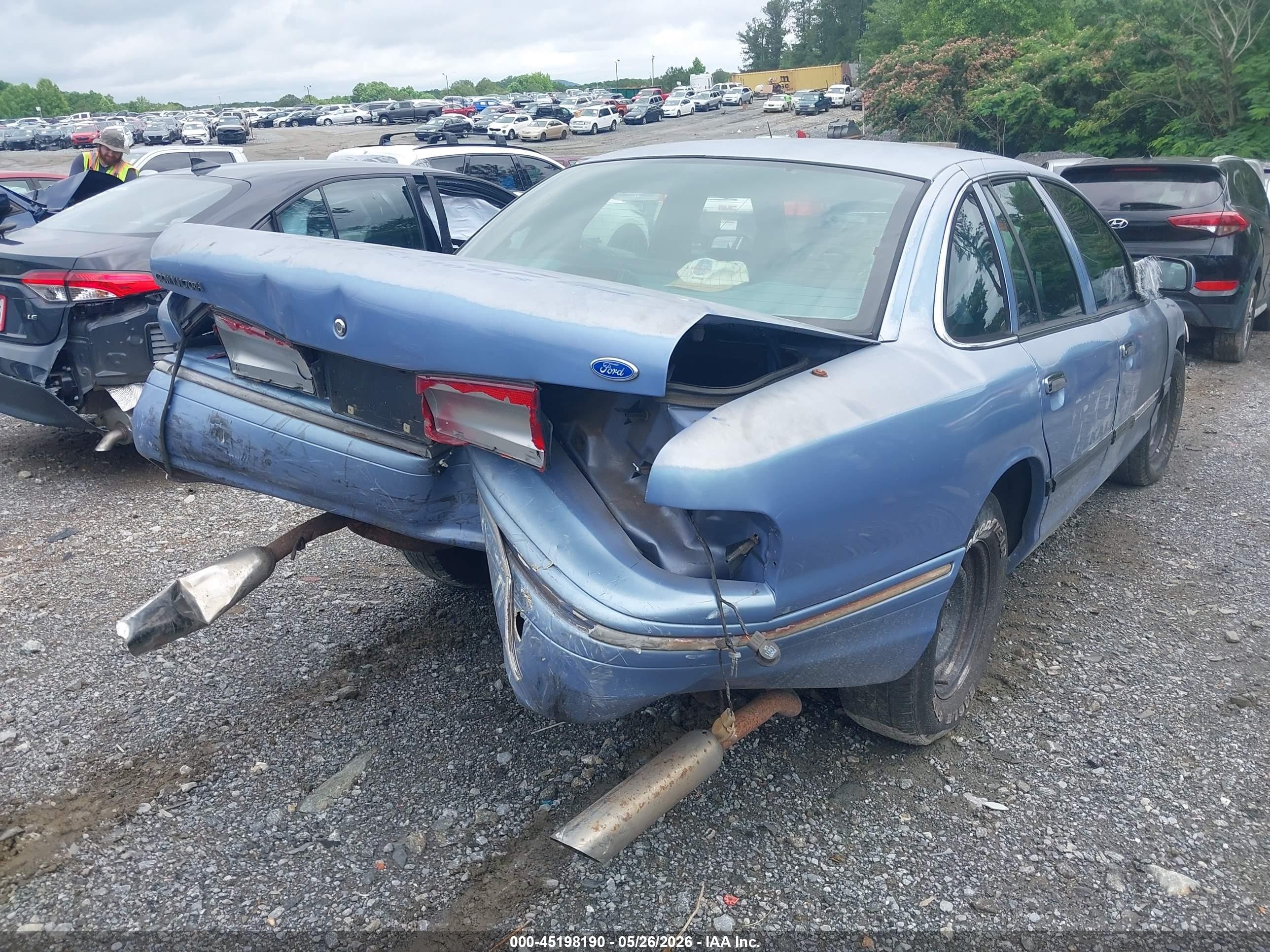 1995 Ford Crown Victoria Police Interceptor Light Blue vin: 2FALP71WXSX178335