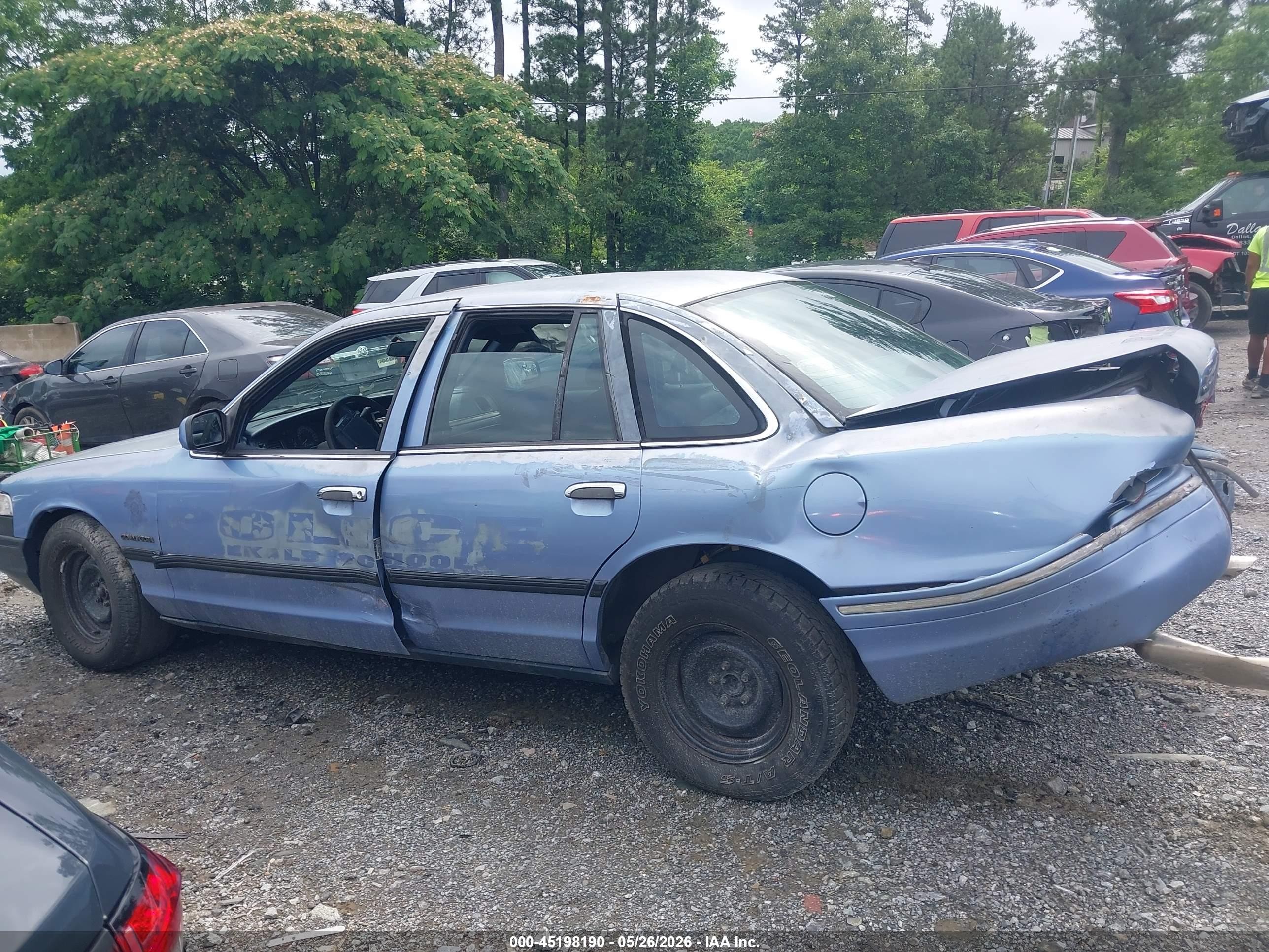 1995 Ford Crown Victoria Police Interceptor Light Blue vin: 2FALP71WXSX178335