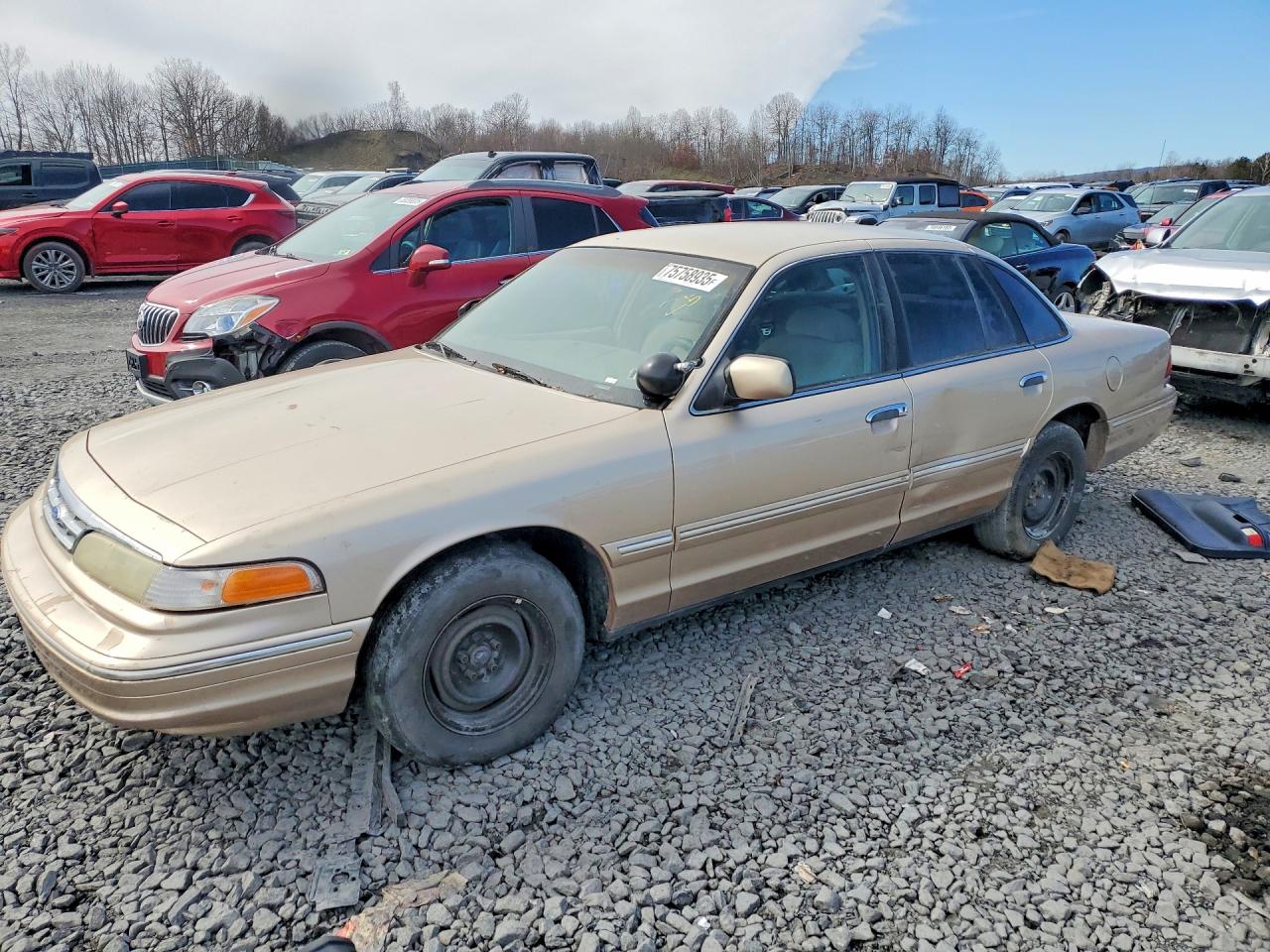 1996 Ford Crown Victoria Gold vin: 2FALP73W5TX187510