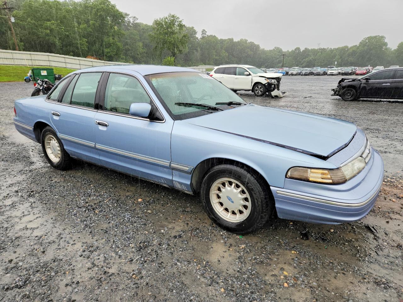 1997 Ford Crown Victoria Lx Blue vin: 2FALP74W3VX229254