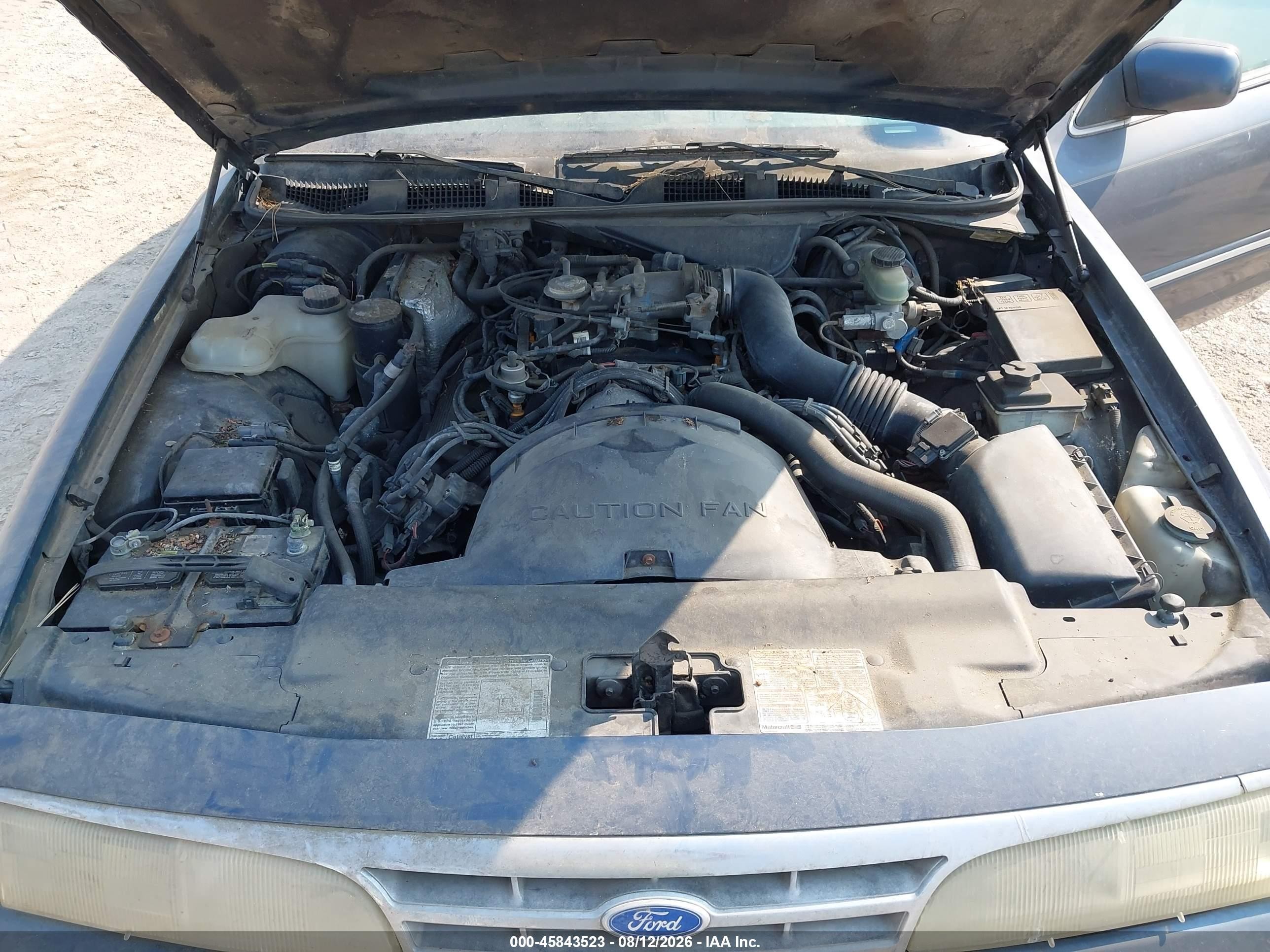 1997 Ford Crown Victoria Lx Blue vin: 2FALP74W5VX223620