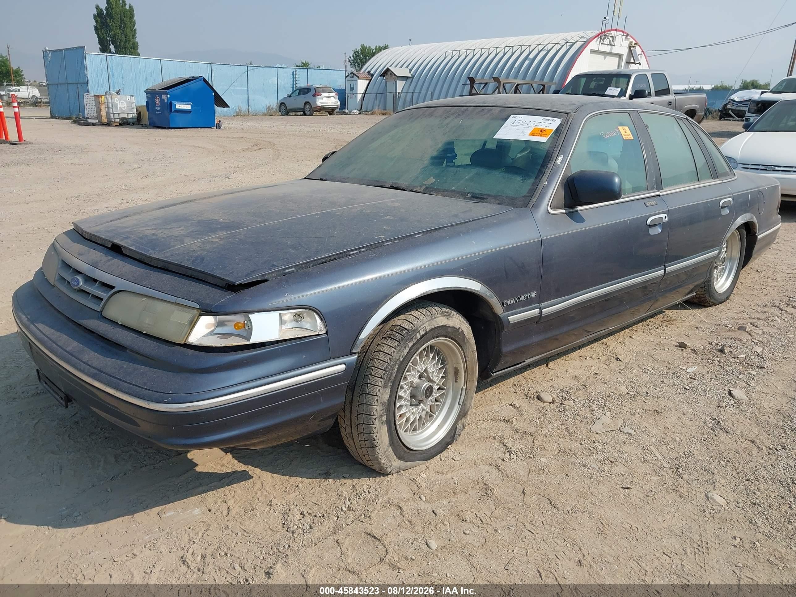 1997 Ford Crown Victoria Lx Blue vin: 2FALP74W5VX223620