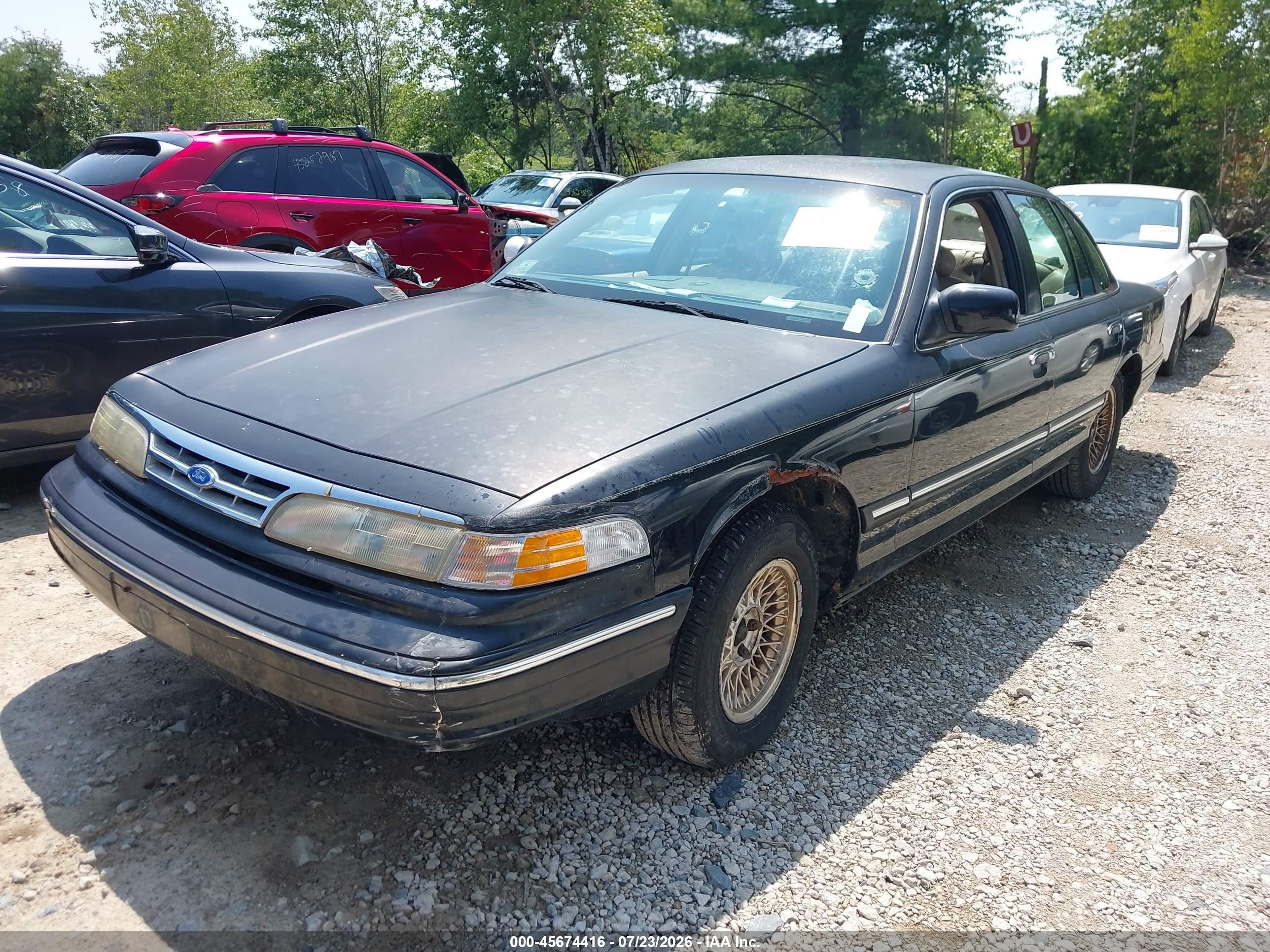 1997 Ford Crown Victoria Lx Black vin: 2FALP74W6VX225506