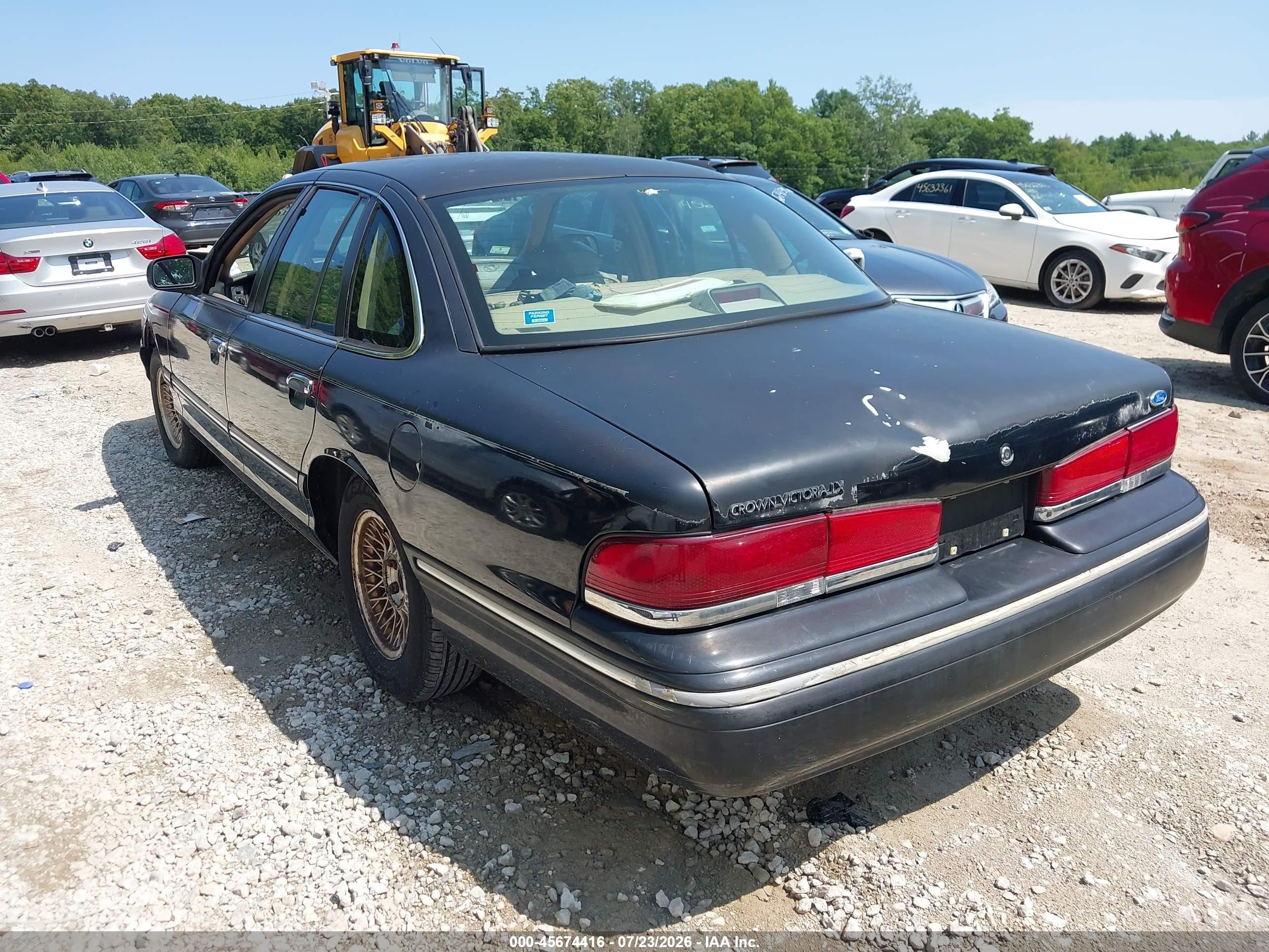 1997 Ford Crown Victoria Lx Black vin: 2FALP74W6VX225506