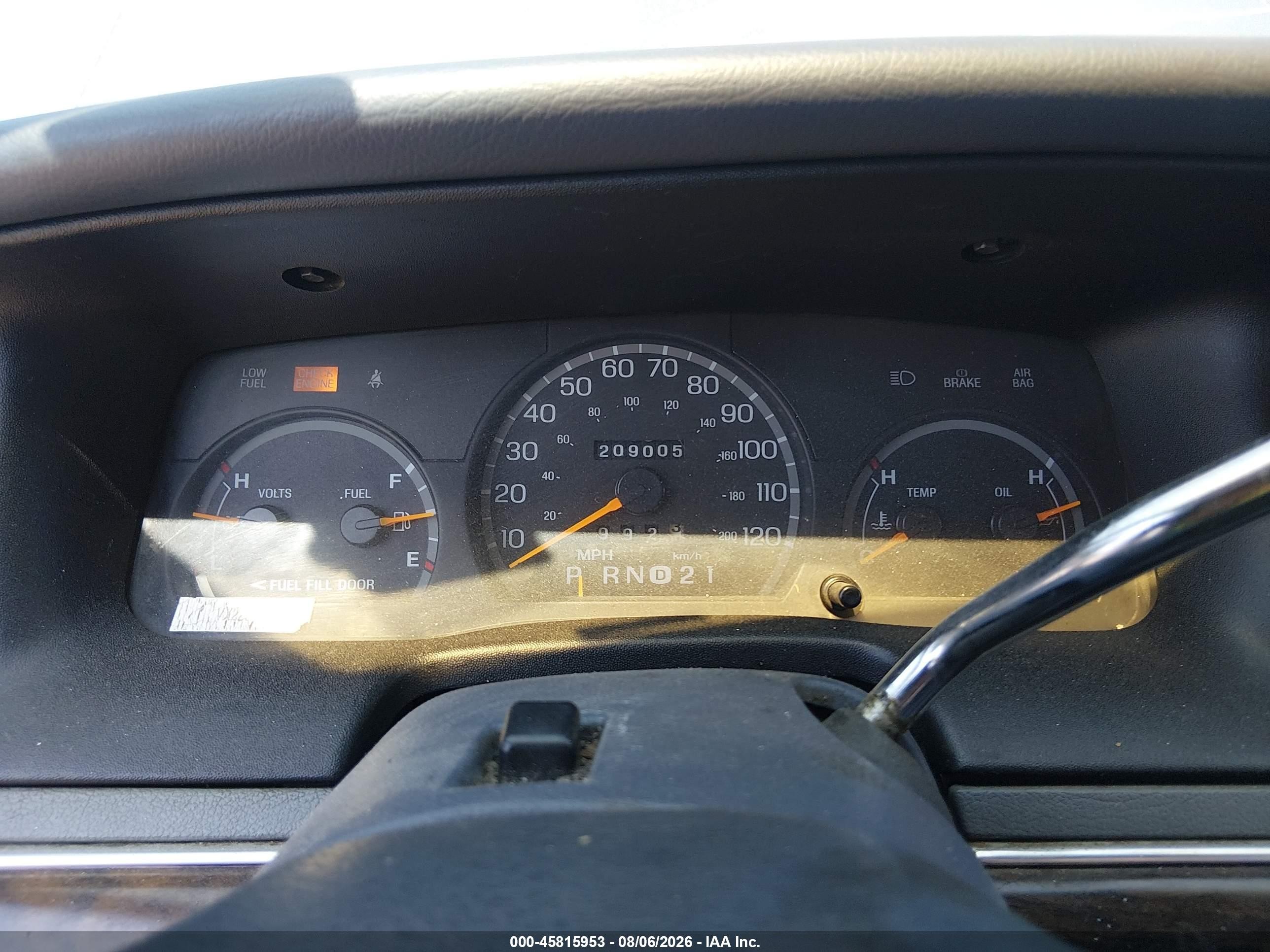 1997 Ford Crown Victoria Lx Blue vin: 2FALP74W6VX228308