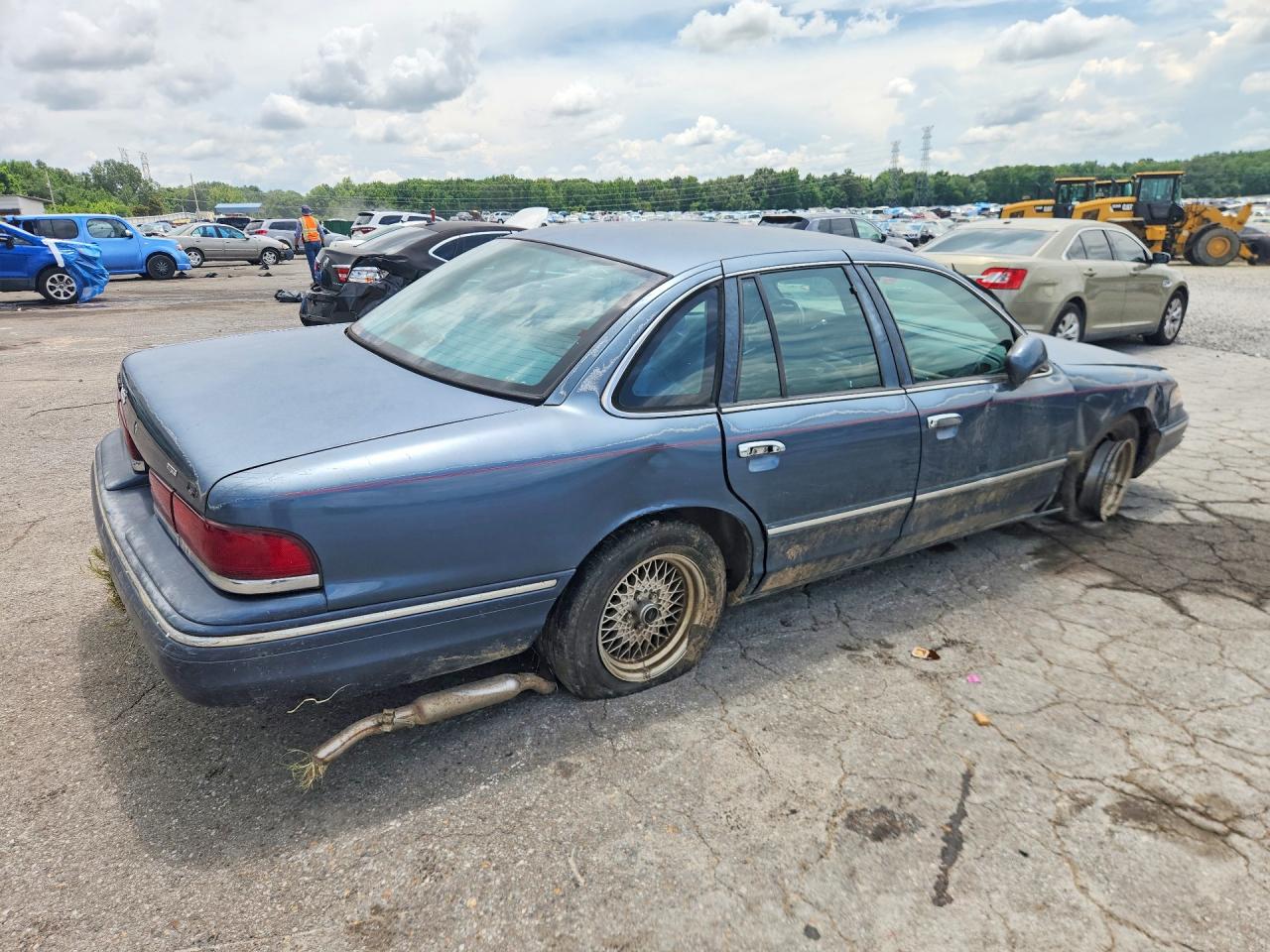 1996 Ford Crown Victoria Lx Blue vin: 2FALP74W8TX204489