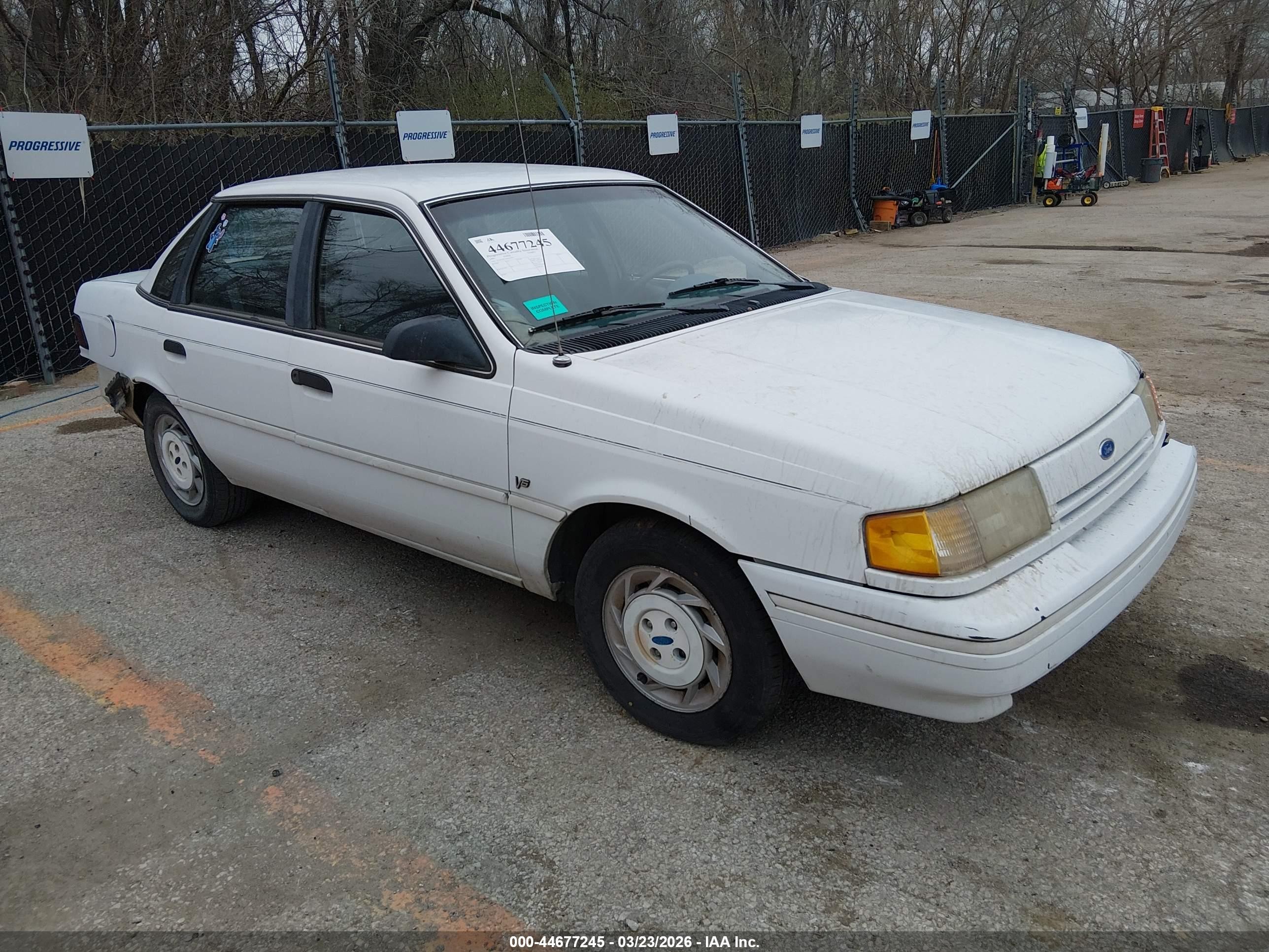 1993 Ford Tempo Gl White vin: 2FAPP36U2PB106955