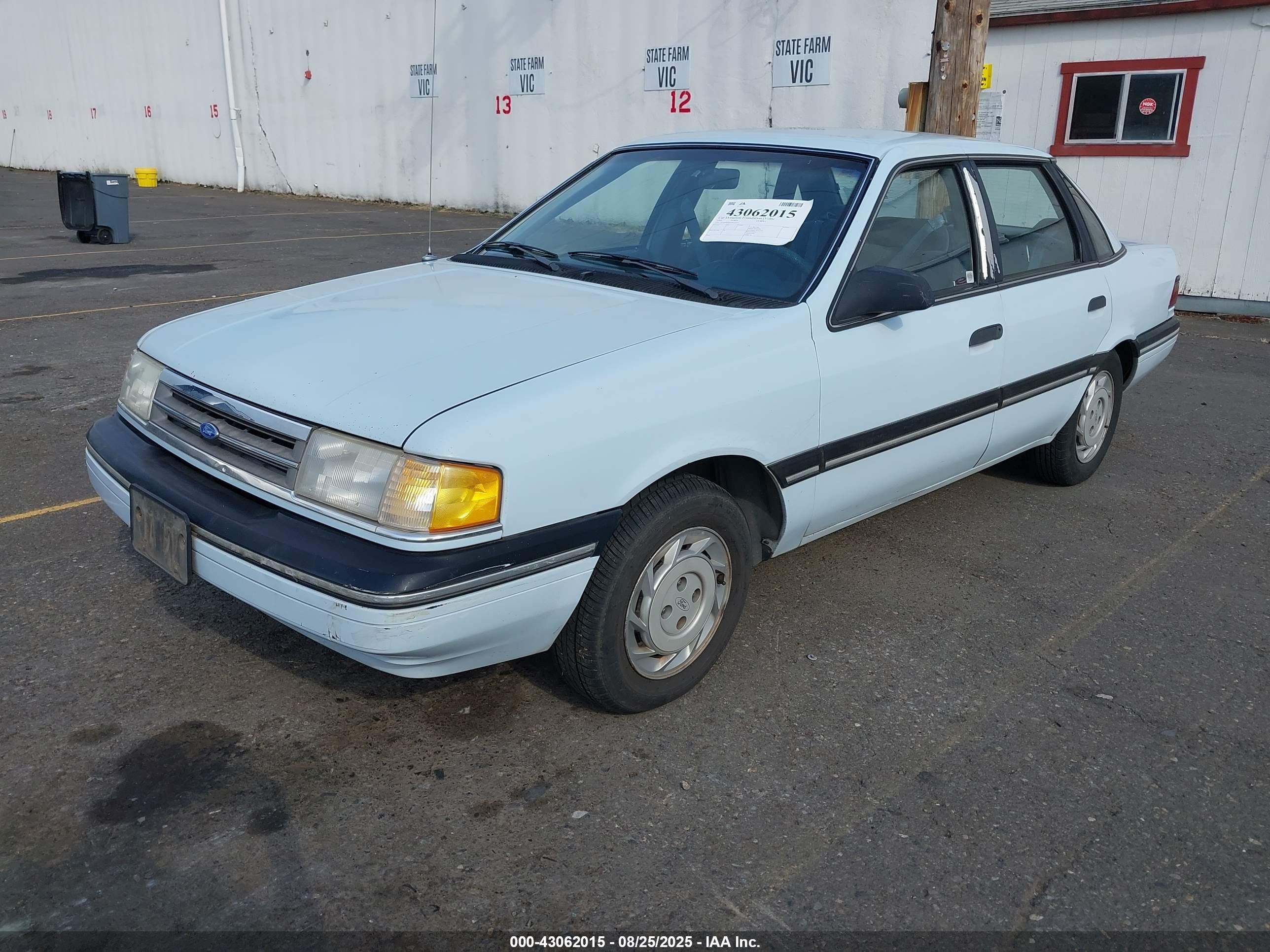 1991 Ford Tempo Gl White vin: 2FAPP36X0MB144917