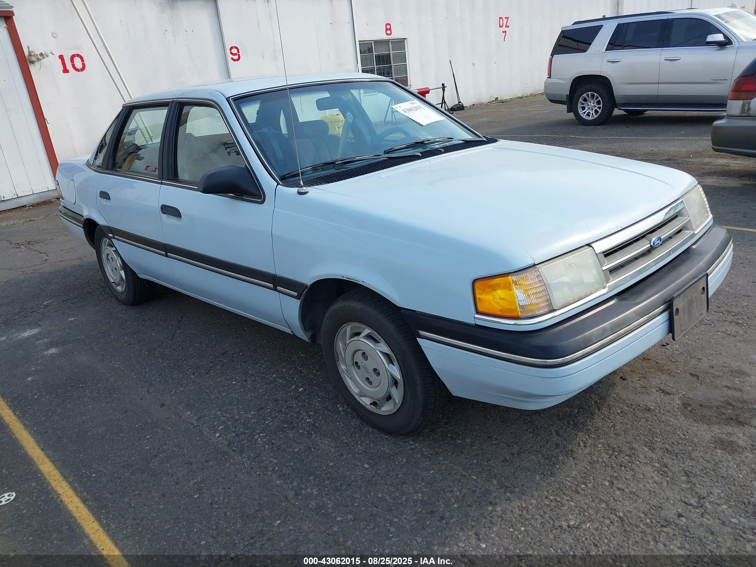 1991 Ford Tempo Gl White vin: 2FAPP36X0MB144917