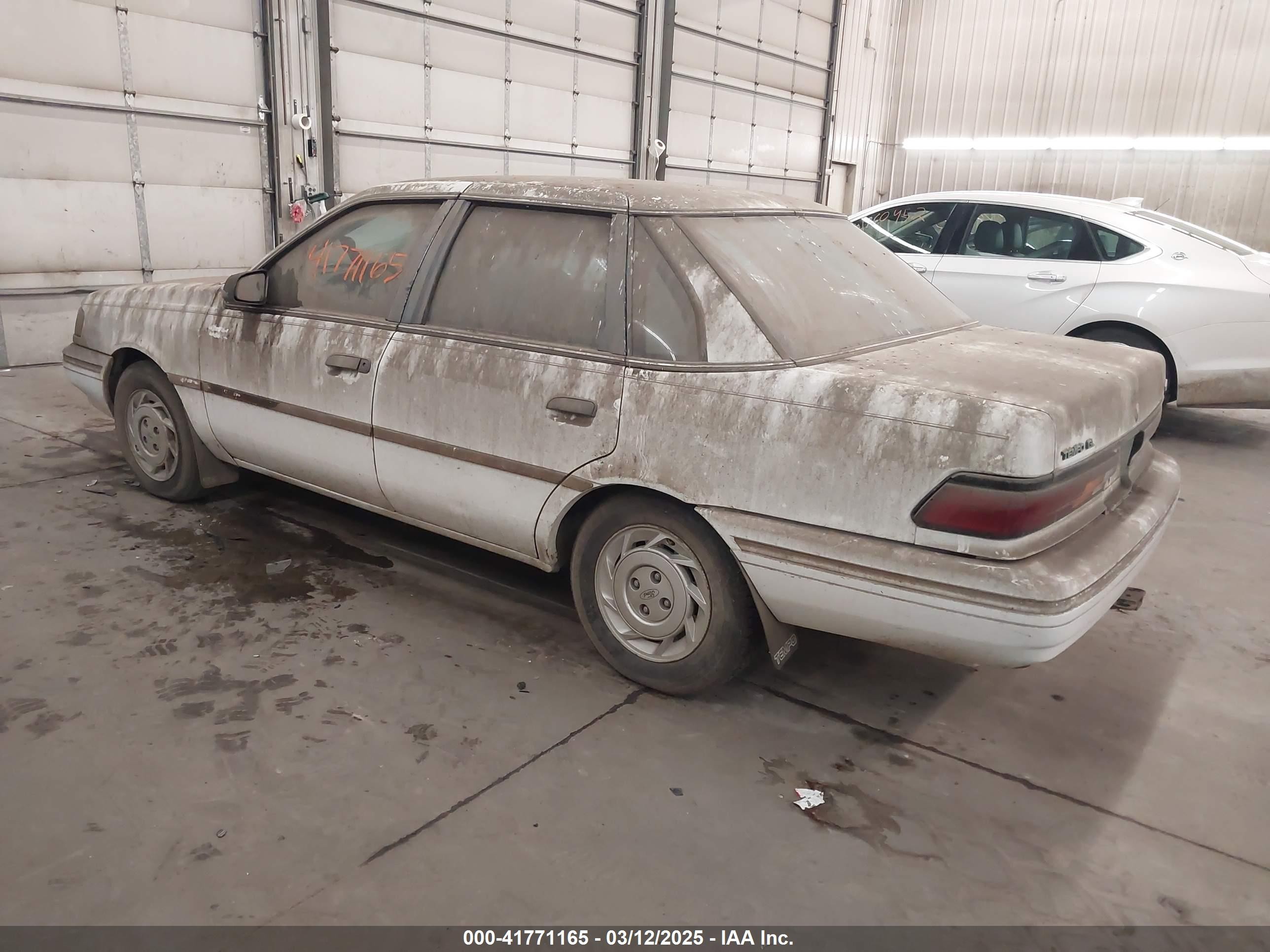 1992 Ford Tempo Gl White vin: 2FAPP36X0NB187462