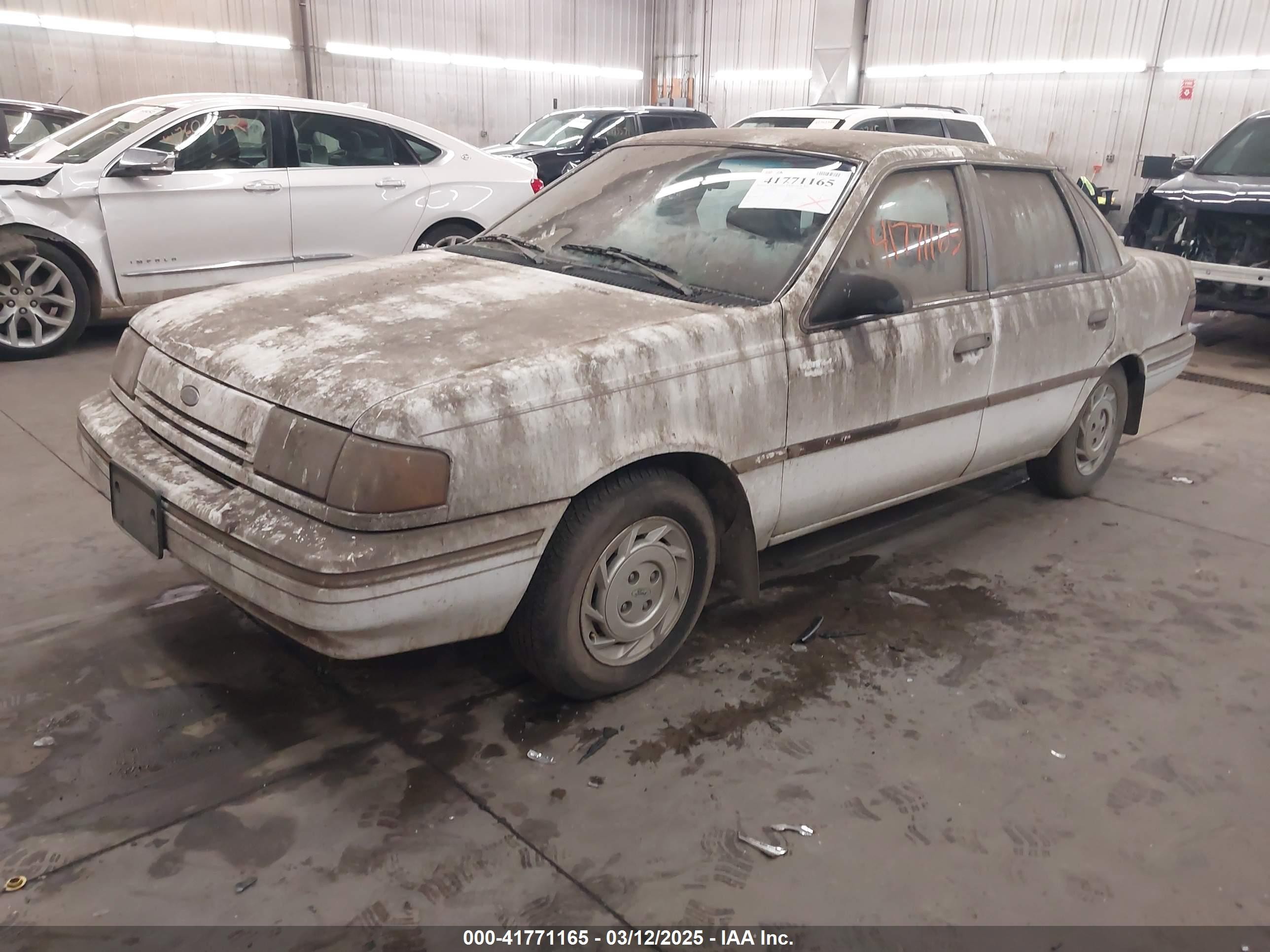 1992 Ford Tempo Gl White vin: 2FAPP36X0NB187462