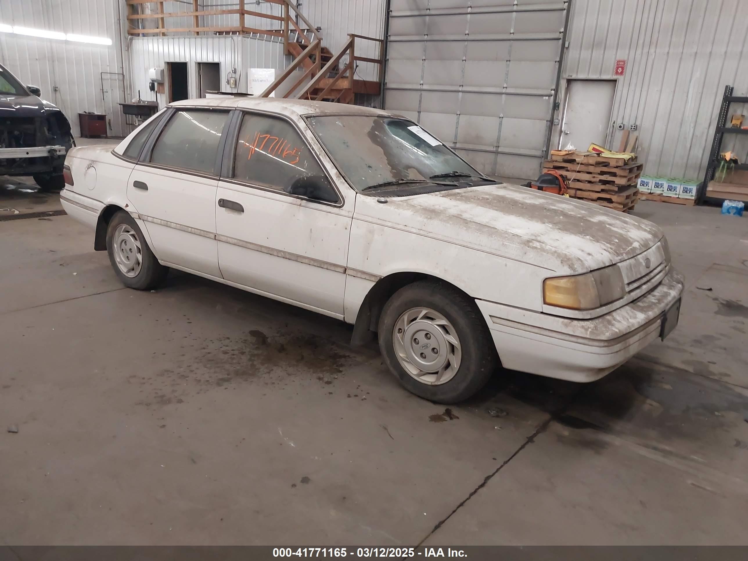 1992 Ford Tempo Gl White vin: 2FAPP36X0NB187462