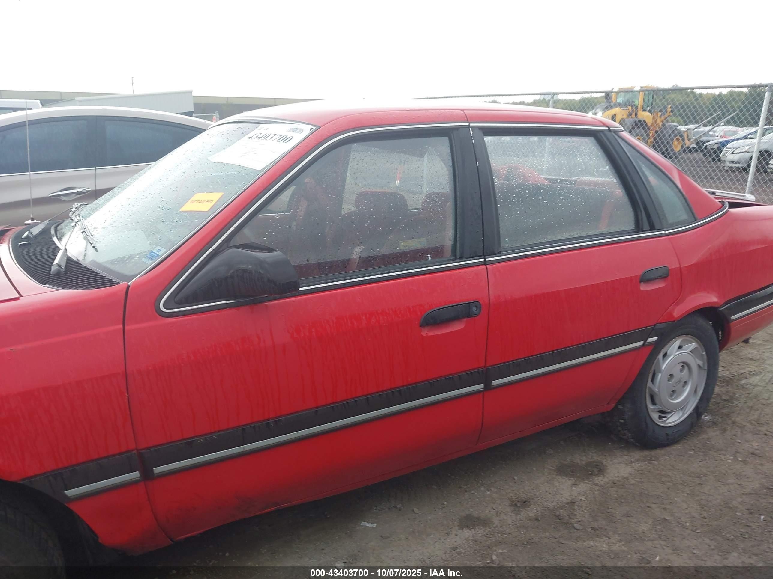 1991 Ford Tempo Gl Red vin: 2FAPP36X1MB199652
