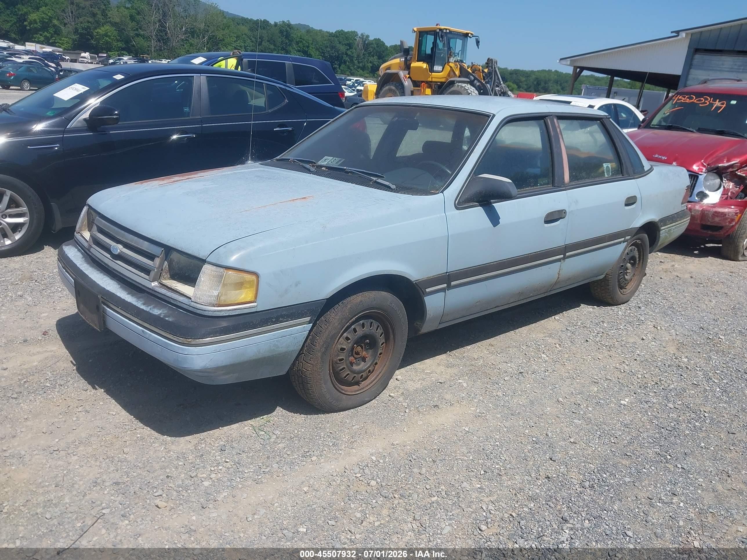 1989 Ford Tempo Gl Синий vin: 2FAPP36X6KB179006