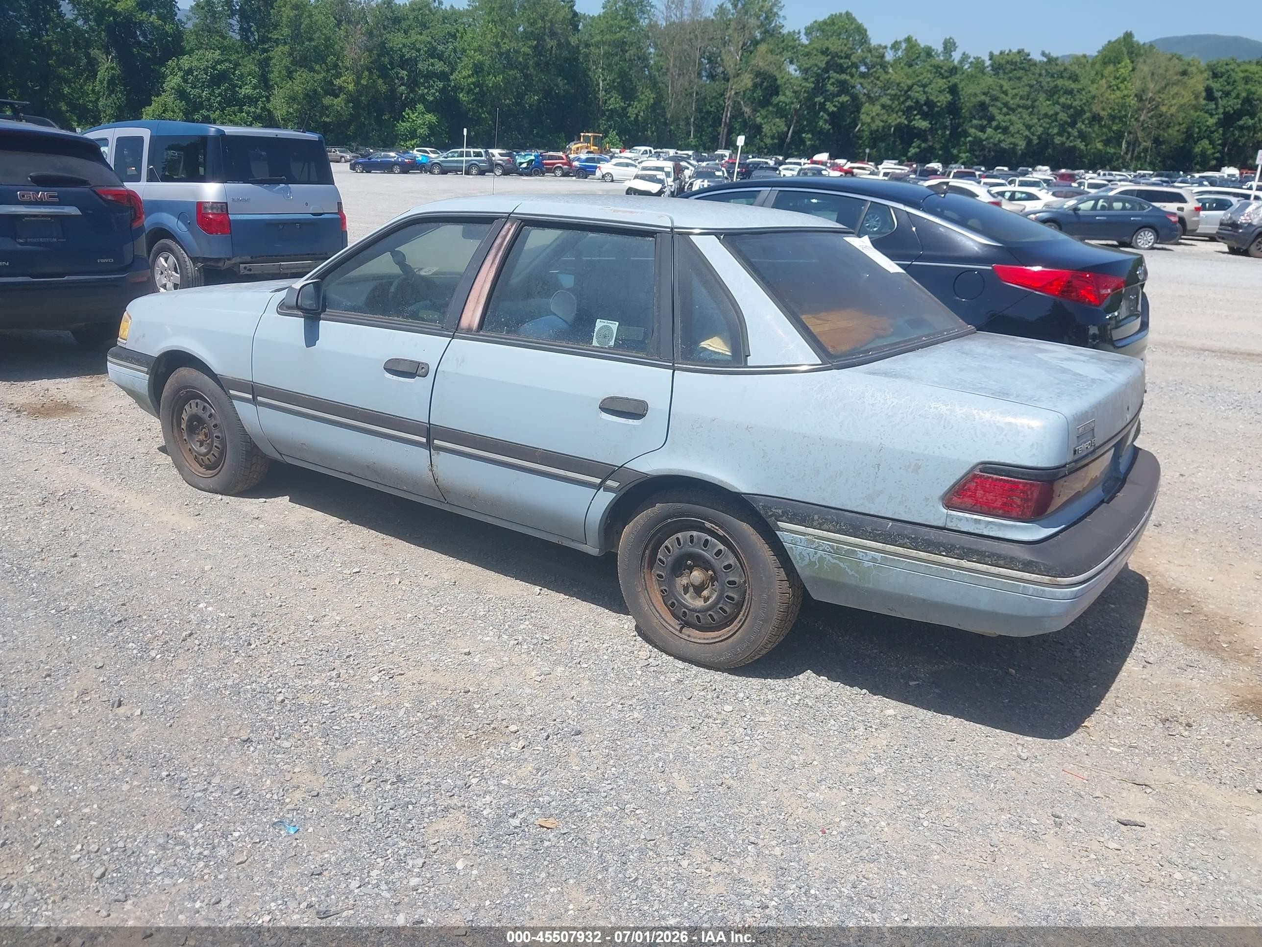 1989 Ford Tempo Gl Синий vin: 2FAPP36X6KB179006