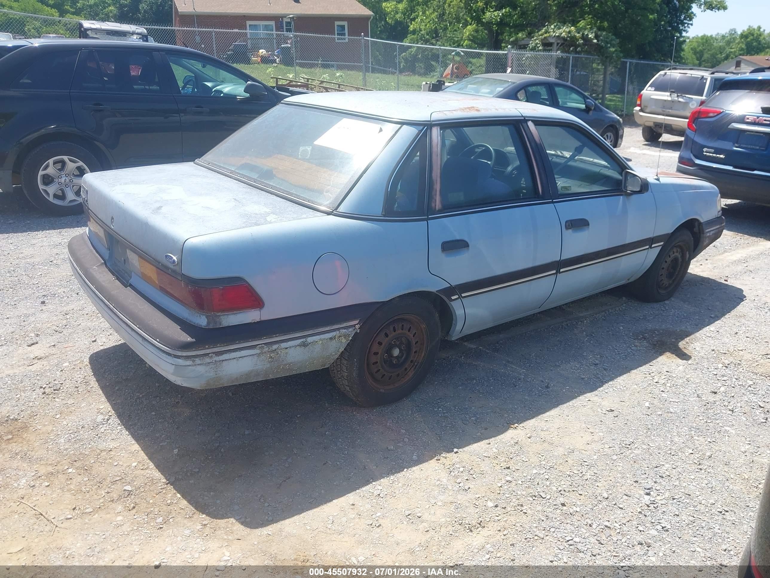 1989 Ford Tempo Gl Синий vin: 2FAPP36X6KB179006