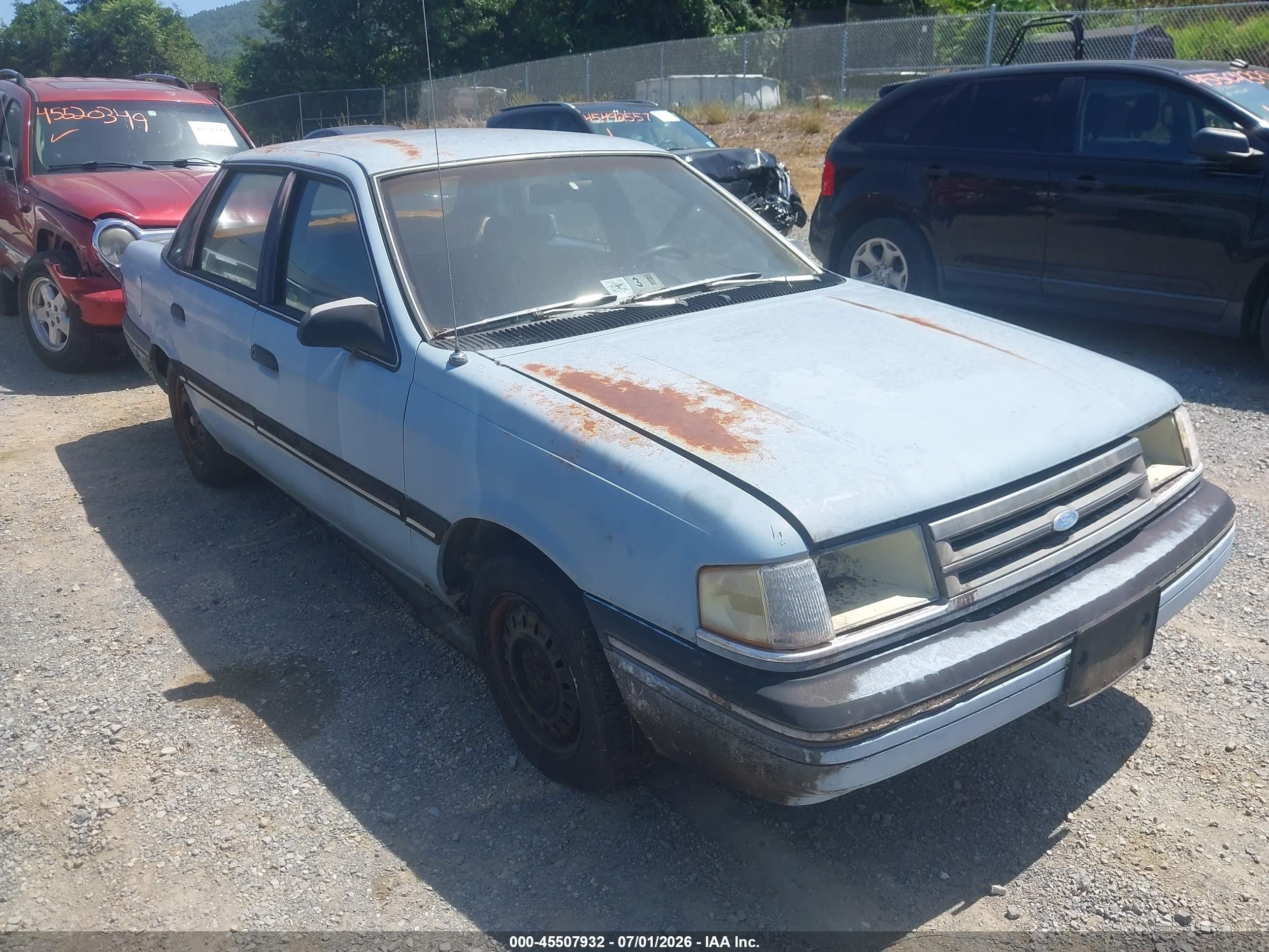 1989 Ford Tempo Gl Синий vin: 2FAPP36X6KB179006