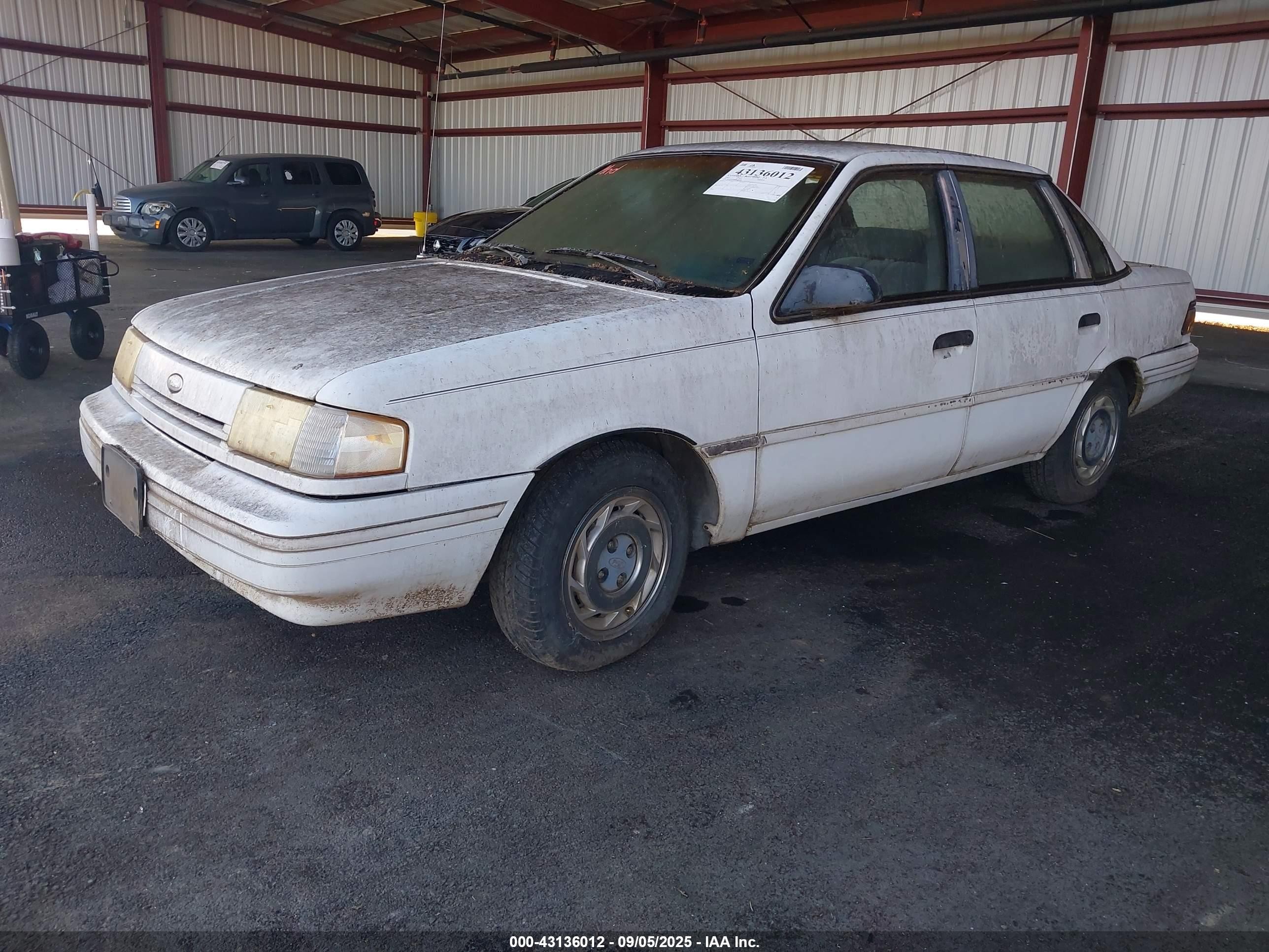 1992 Ford Tempo Gl White vin: 2FAPP36X6NB148214