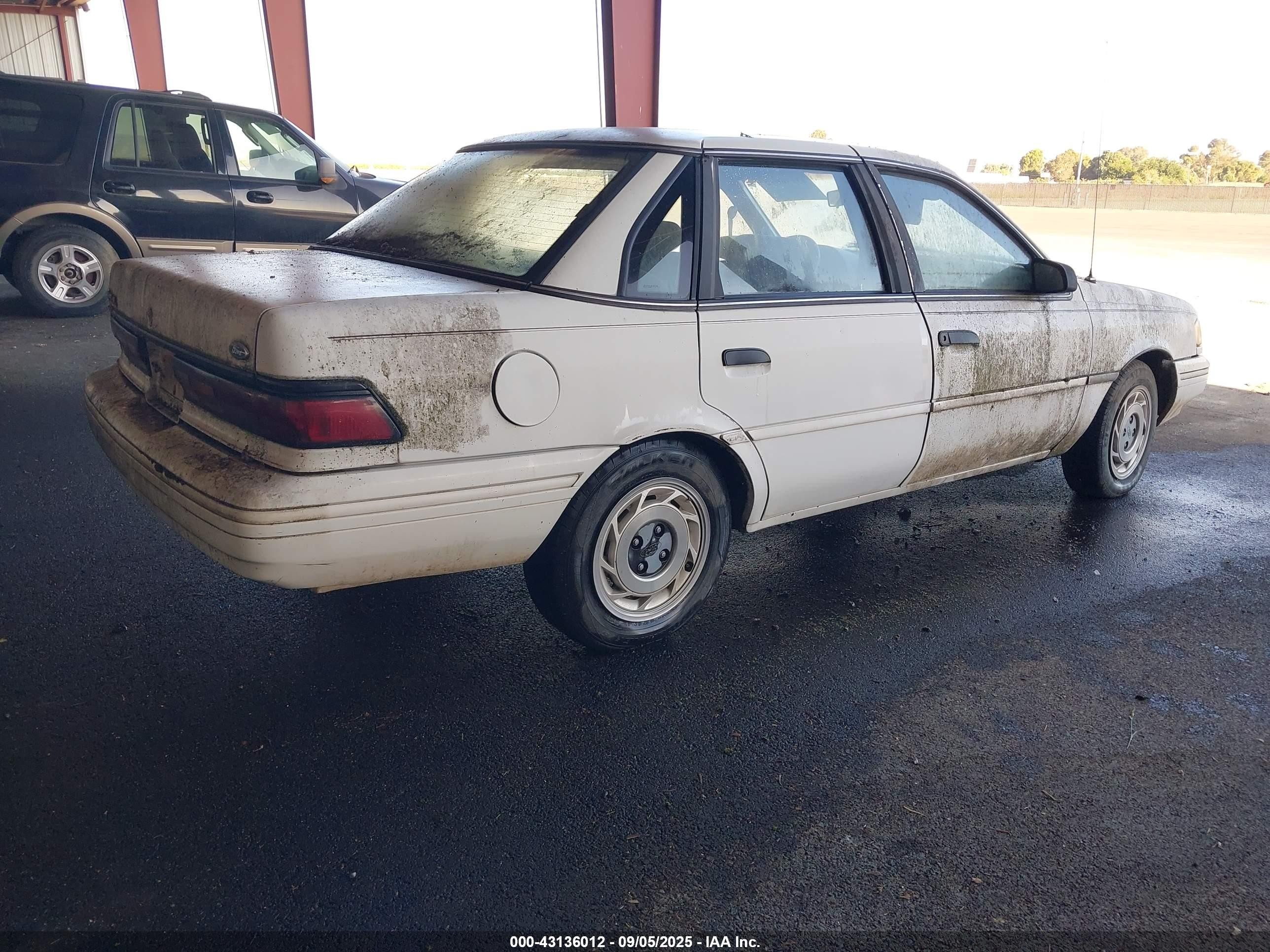 1992 Ford Tempo Gl White vin: 2FAPP36X6NB148214