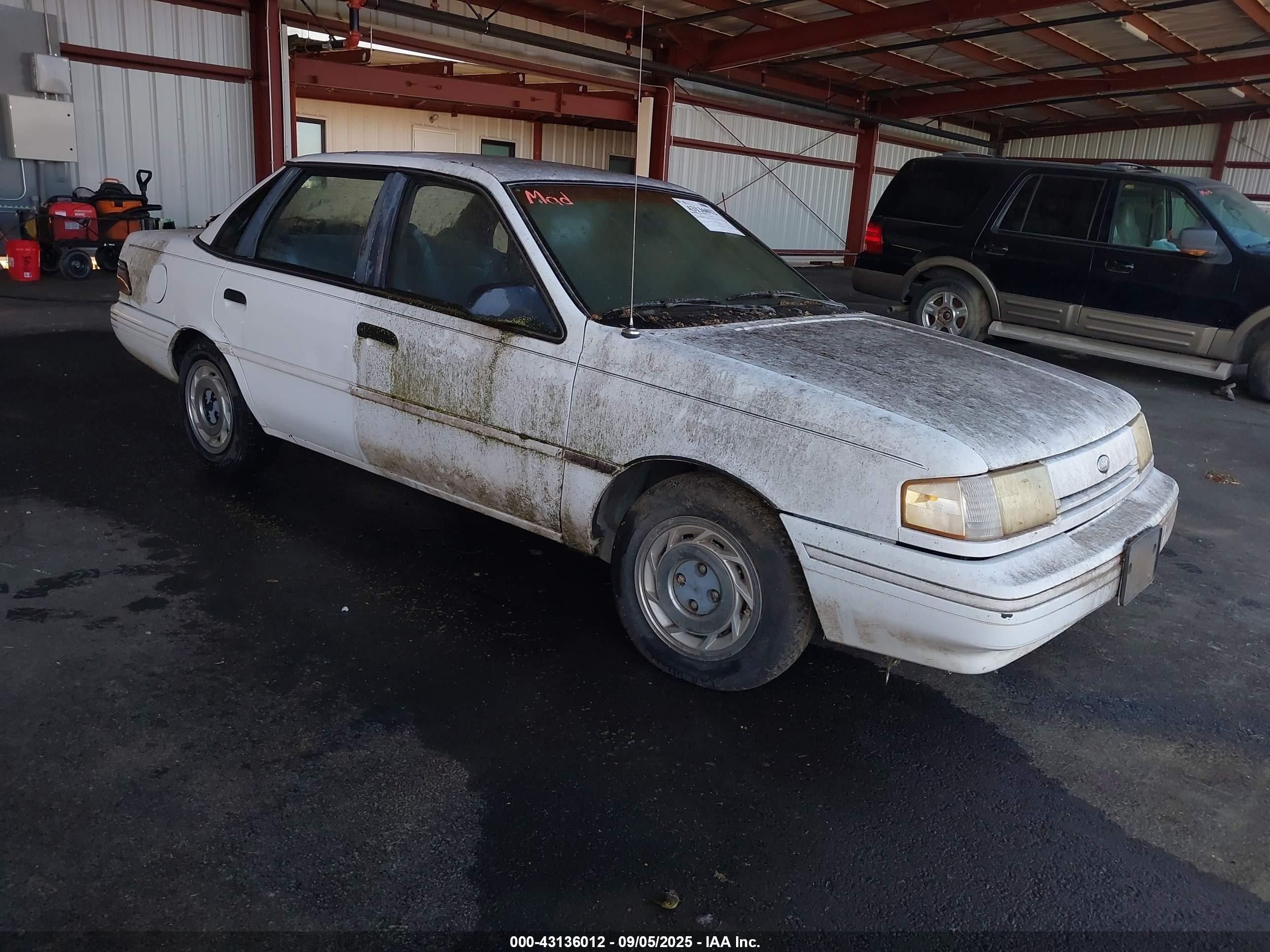 1992 Ford Tempo Gl White vin: 2FAPP36X6NB148214