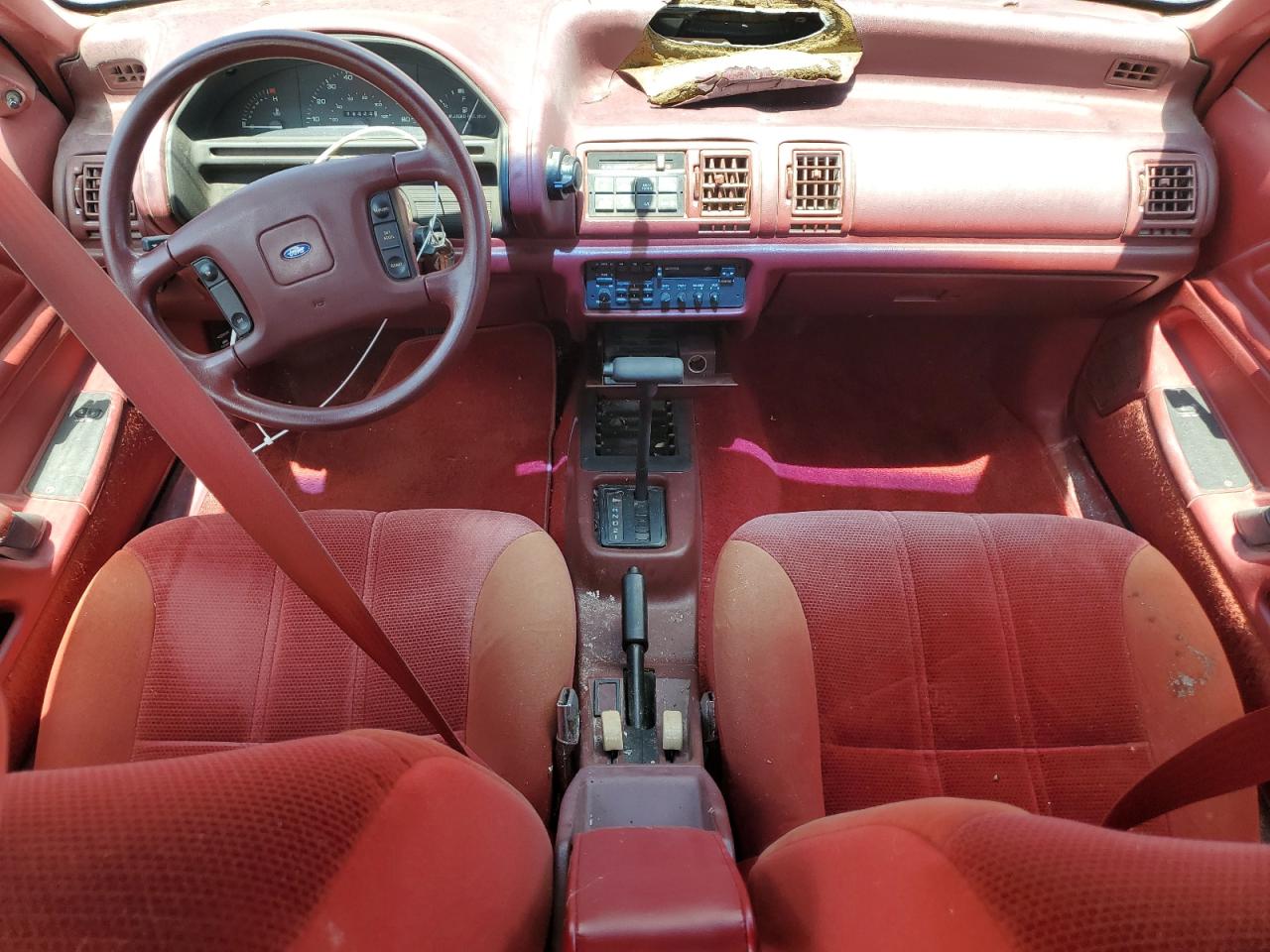 1991 Ford Tempo Gl   Red vin: 2FAPP36XXMB188231