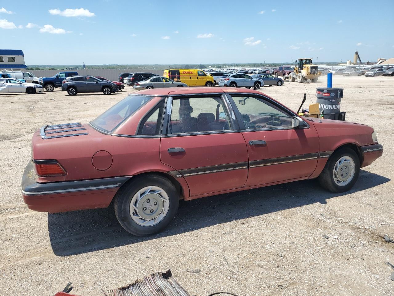 1991 Ford Tempo Gl   Red vin: 2FAPP36XXMB188231