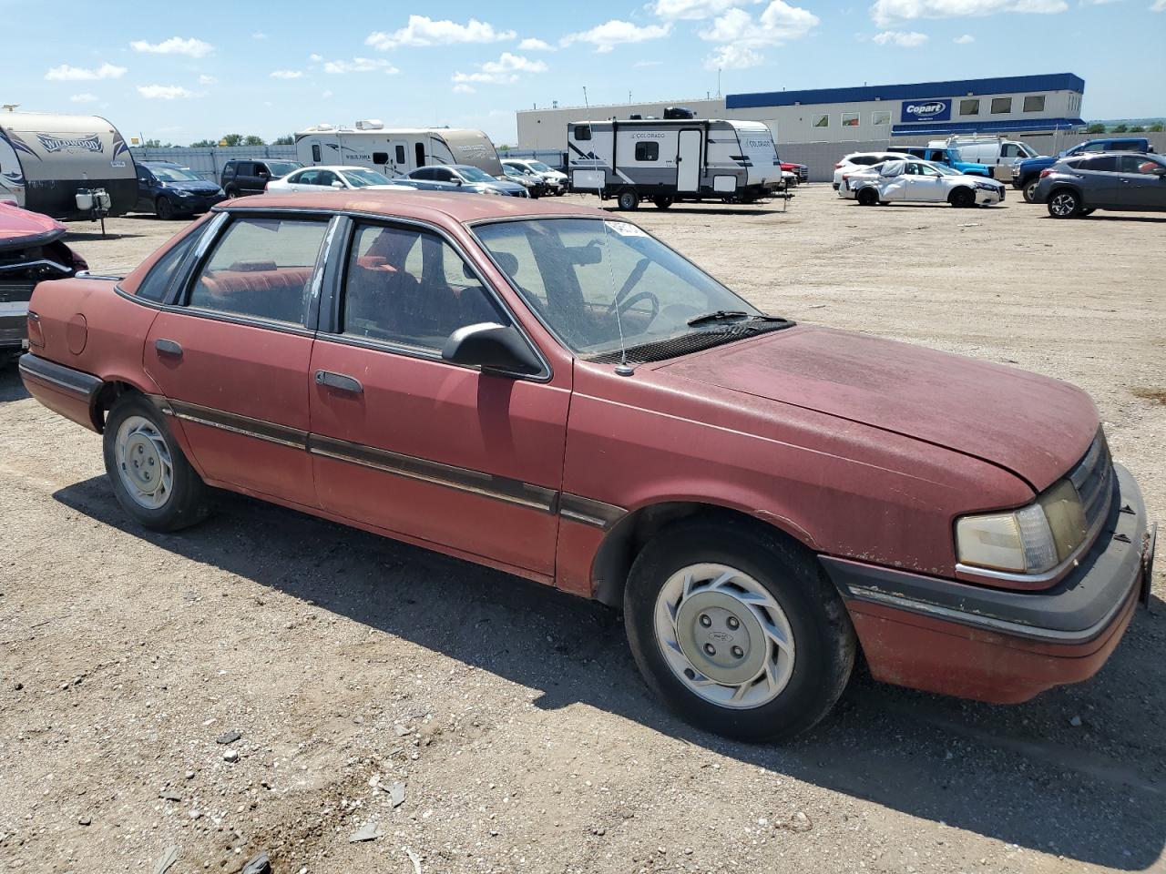 1991 Ford Tempo Gl   Red vin: 2FAPP36XXMB188231