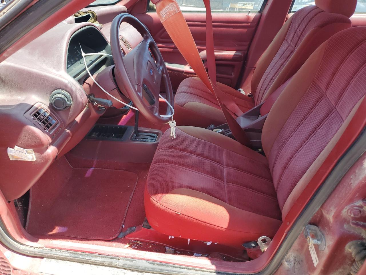 1991 Ford Tempo Gl   Red vin: 2FAPP36XXMB188231