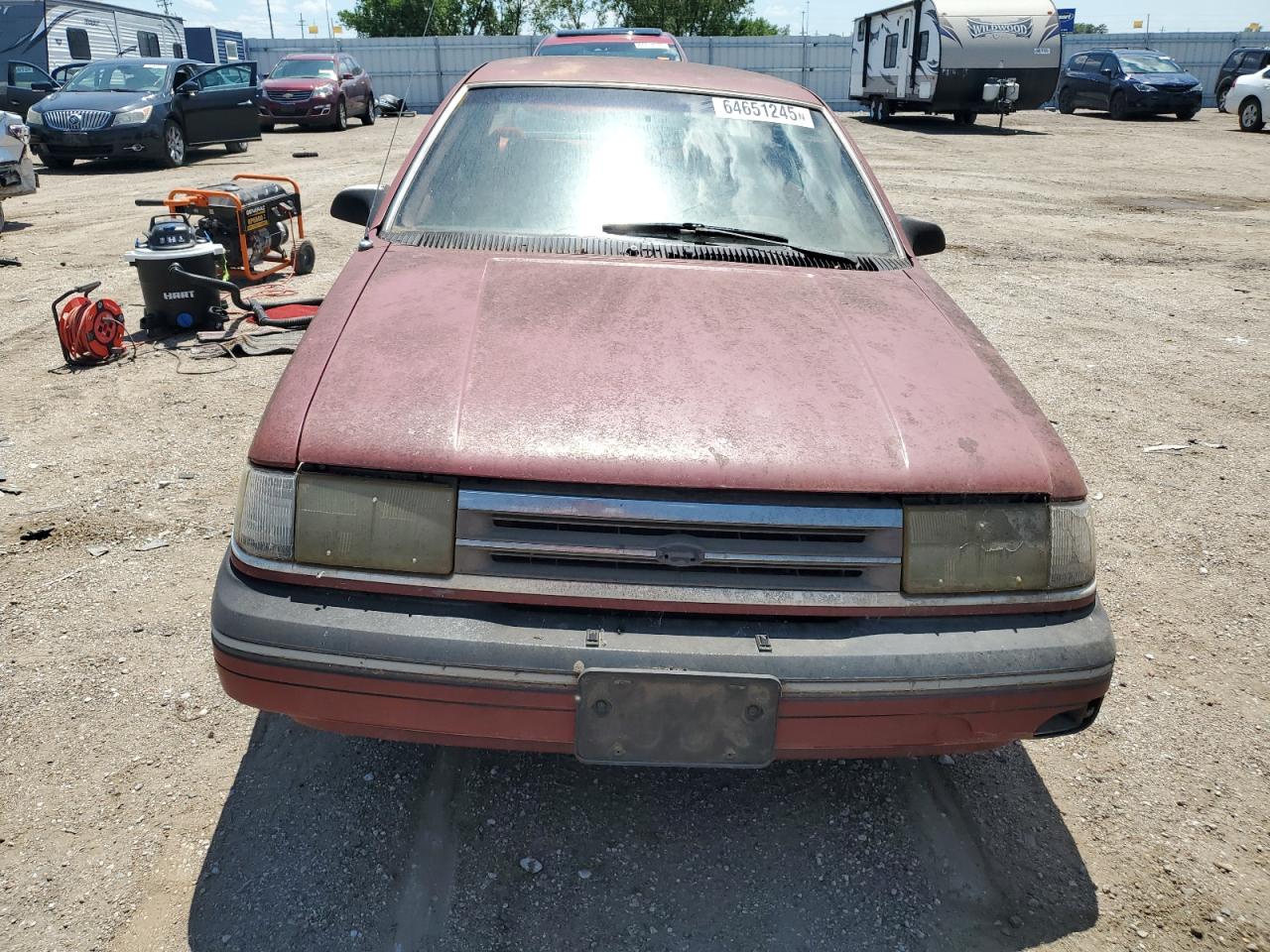 1991 Ford Tempo Gl   Red vin: 2FAPP36XXMB188231