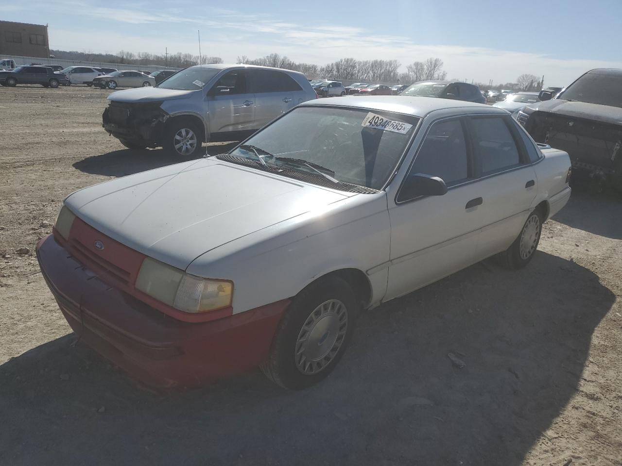 1992 Ford Tempo Gl White vin: 2FAPP36XXNB207779