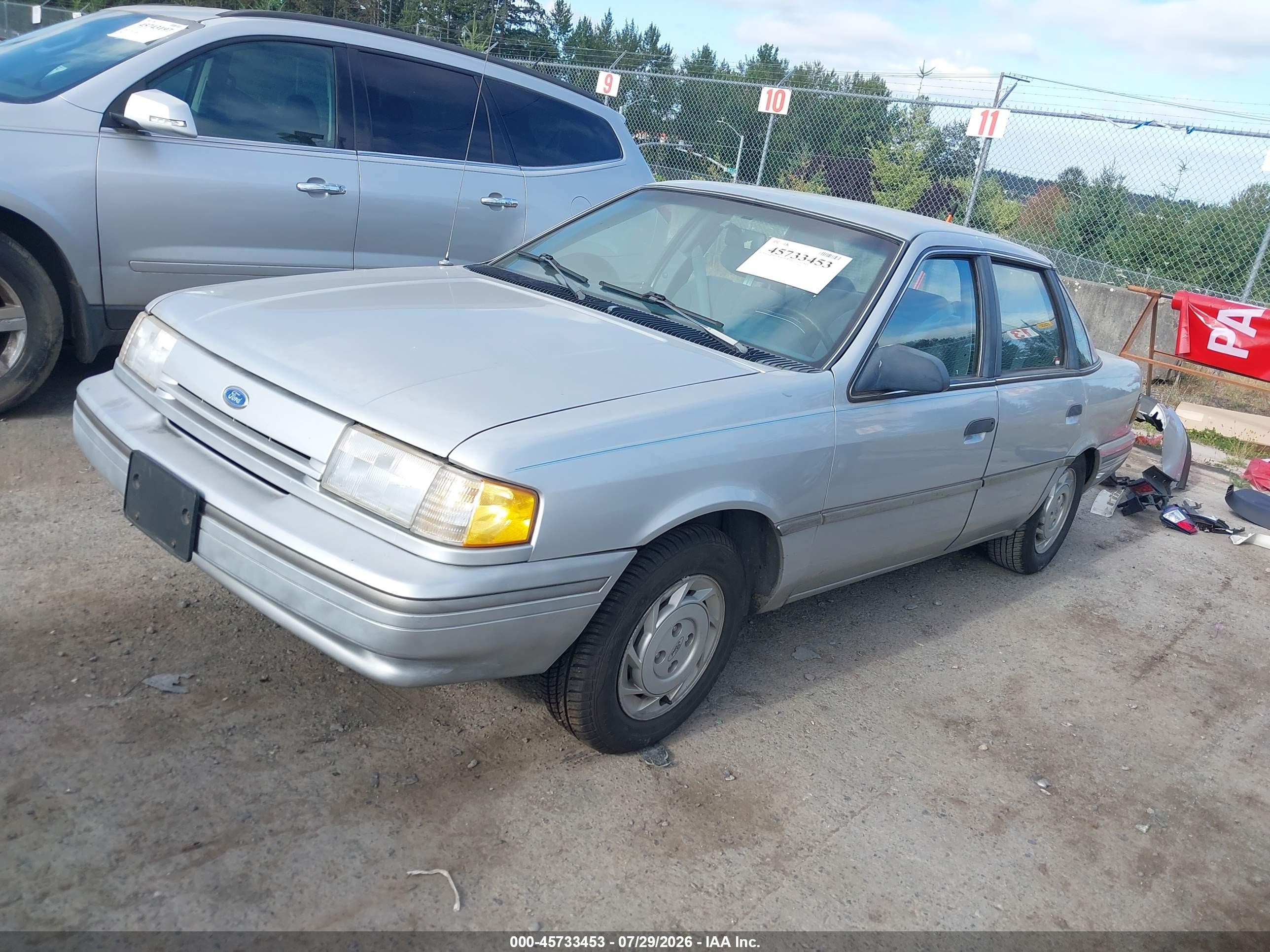 1993 Ford Tempo Gl Silver vin: 2FAPP36XXPB134769