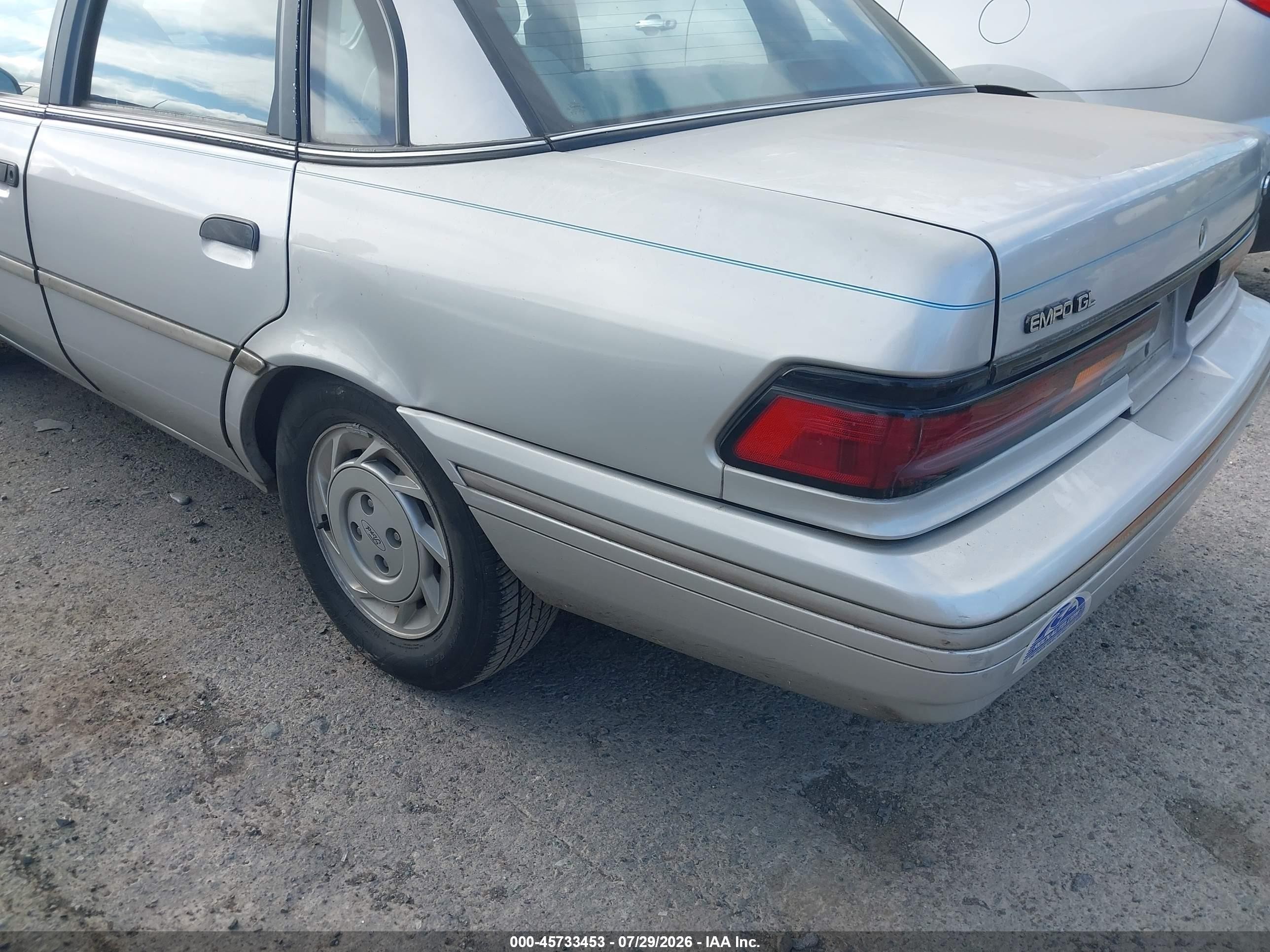 1993 Ford Tempo Gl Silver vin: 2FAPP36XXPB134769