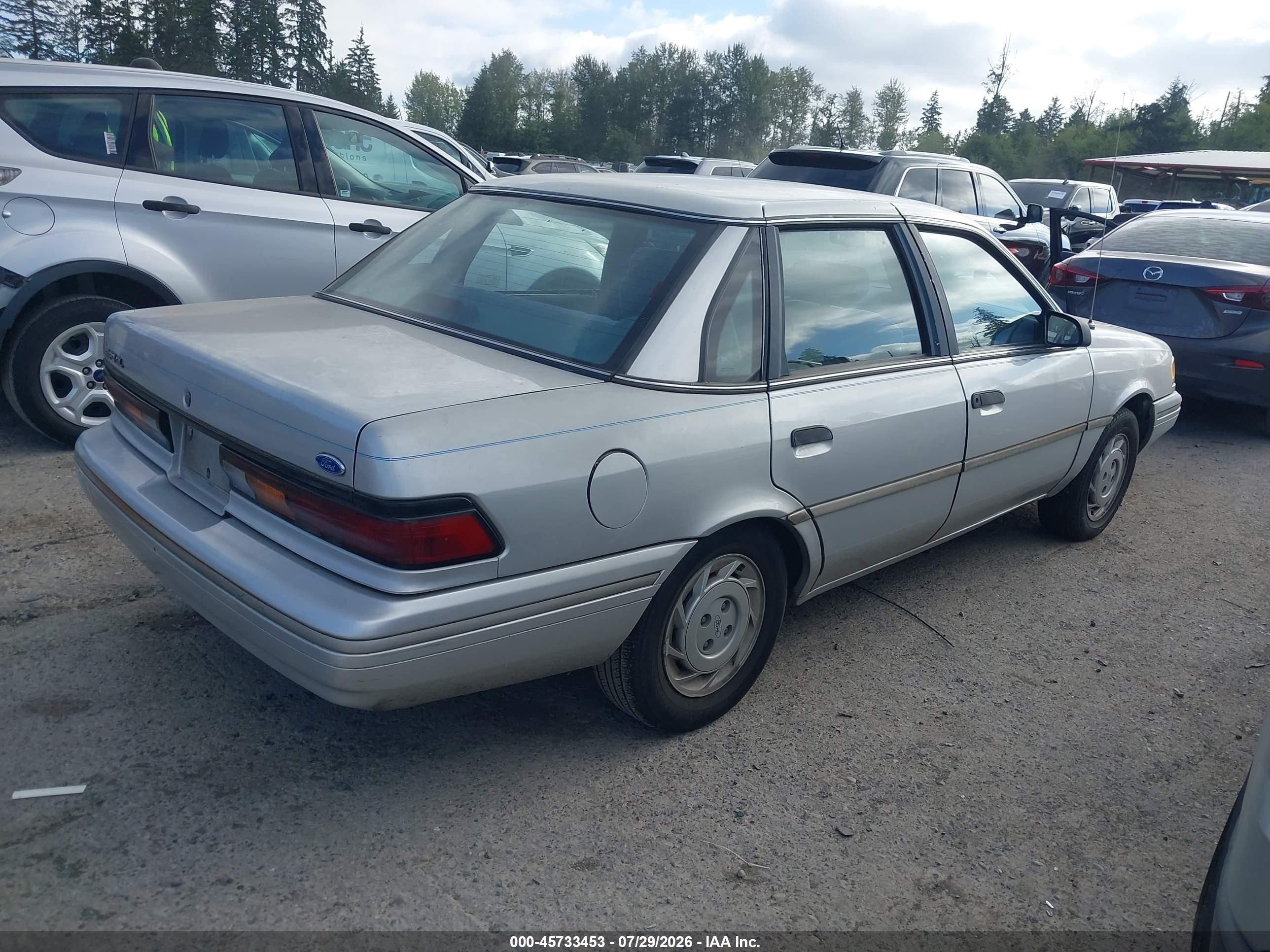 1993 Ford Tempo Gl Silver vin: 2FAPP36XXPB134769
