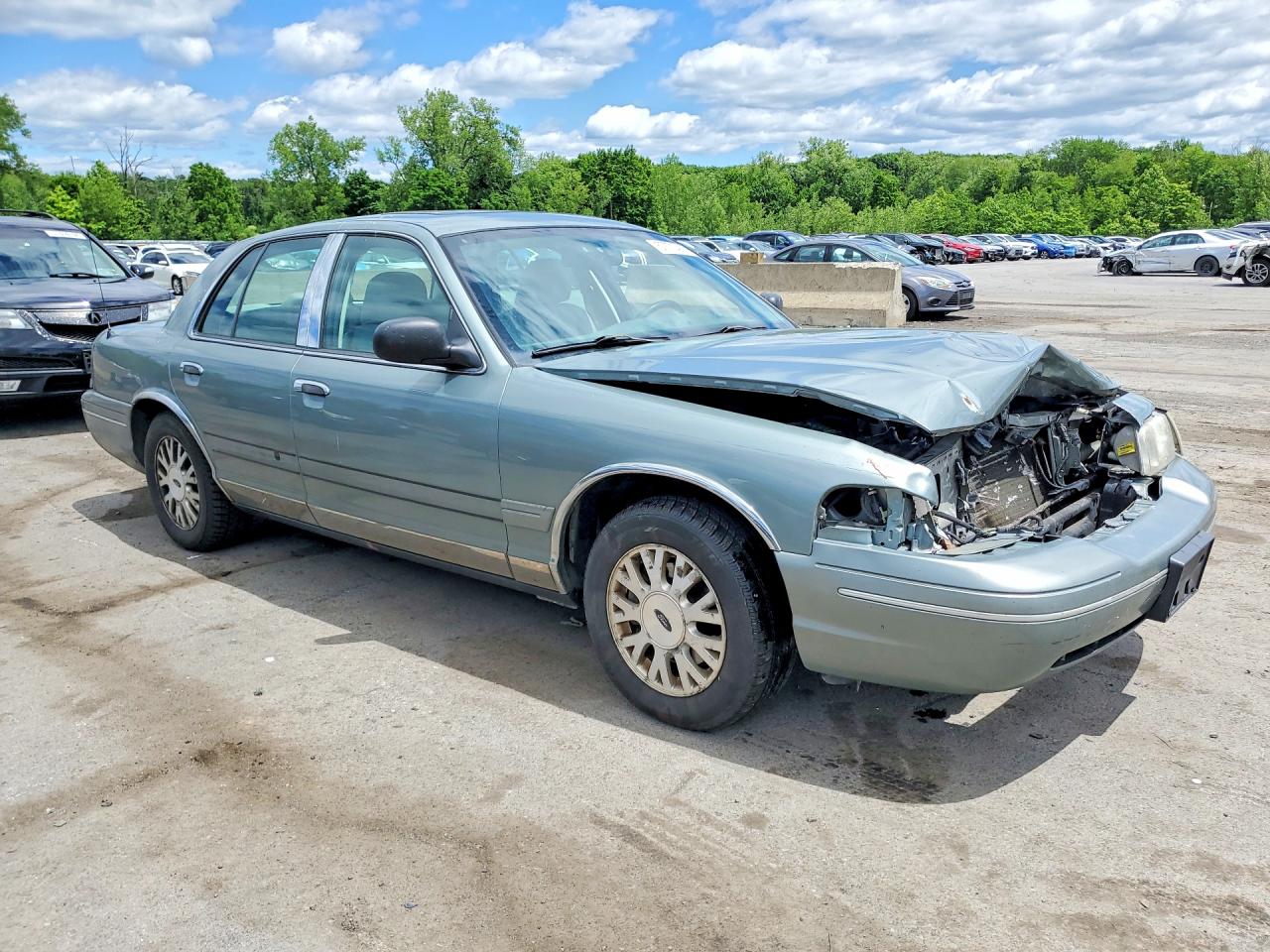 2005 Ford Crown Victoria Lx Teal vin: 2FDFP74W65X108539