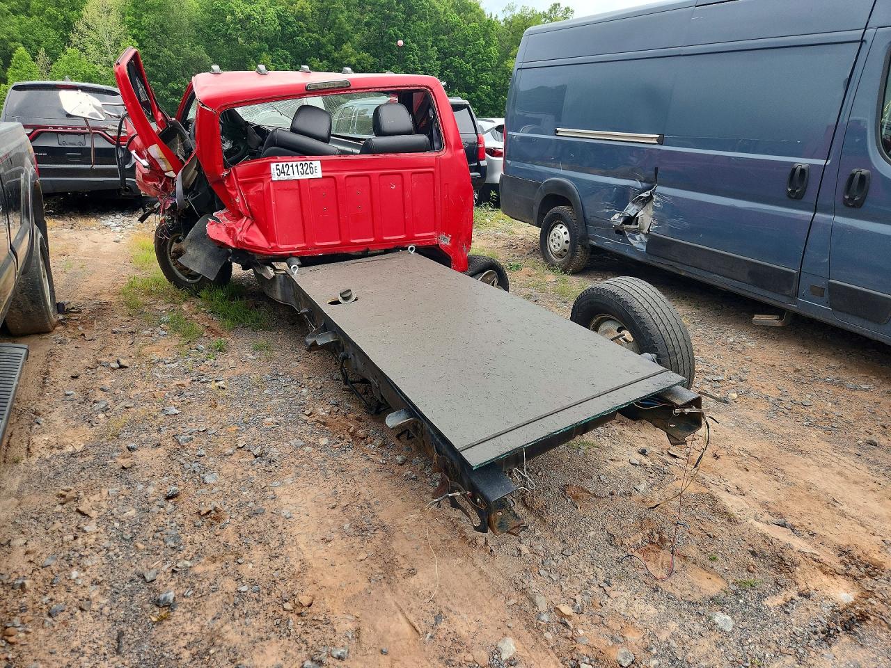 1996 Ford F350 Red vin: 2FDKF37F0TCA62140