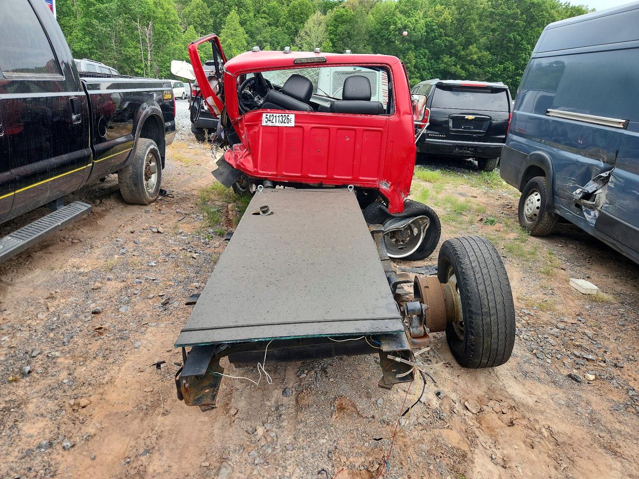 1996 Ford F350 Red vin: 2FDKF37F0TCA62140