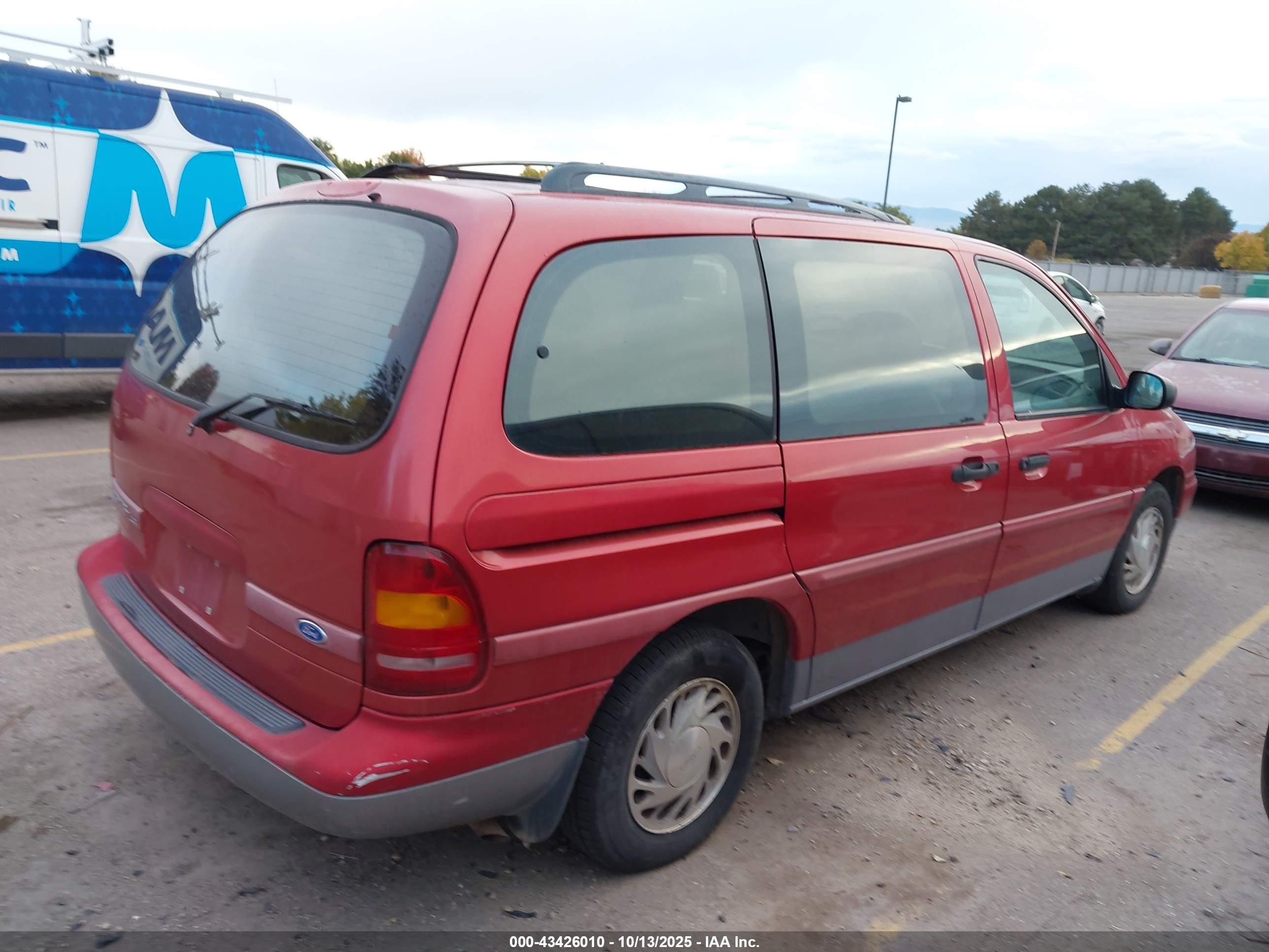 1995 Ford Windstar Wagon Red vin: 2FMDA5142SBB89762