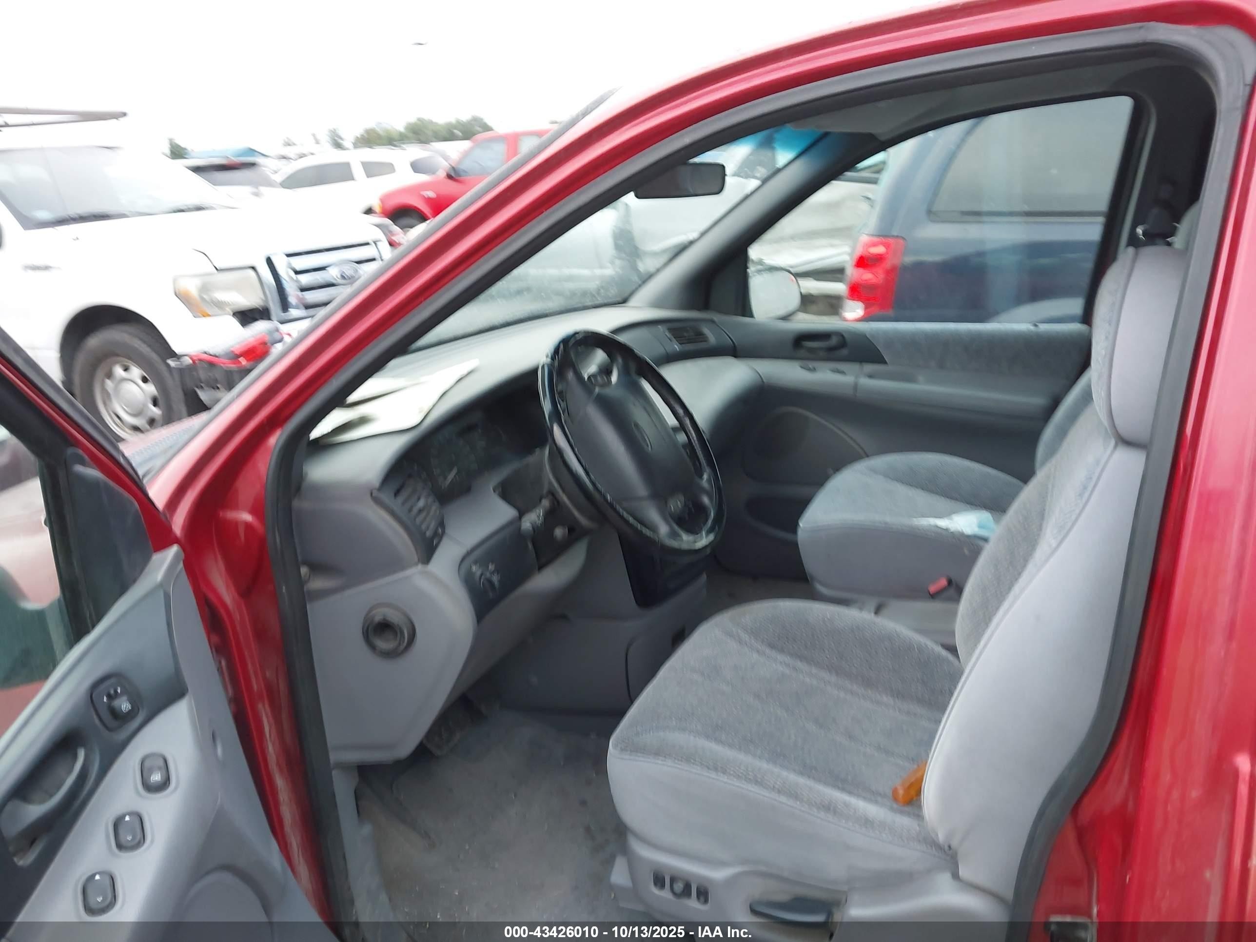 1995 Ford Windstar Wagon Red vin: 2FMDA5142SBB89762