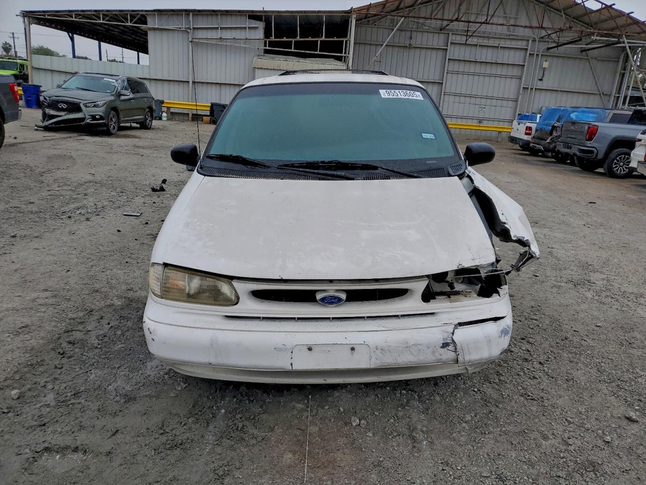 1995 Ford Windstar Wagon White vin: 2FMDA5142SBD10516
