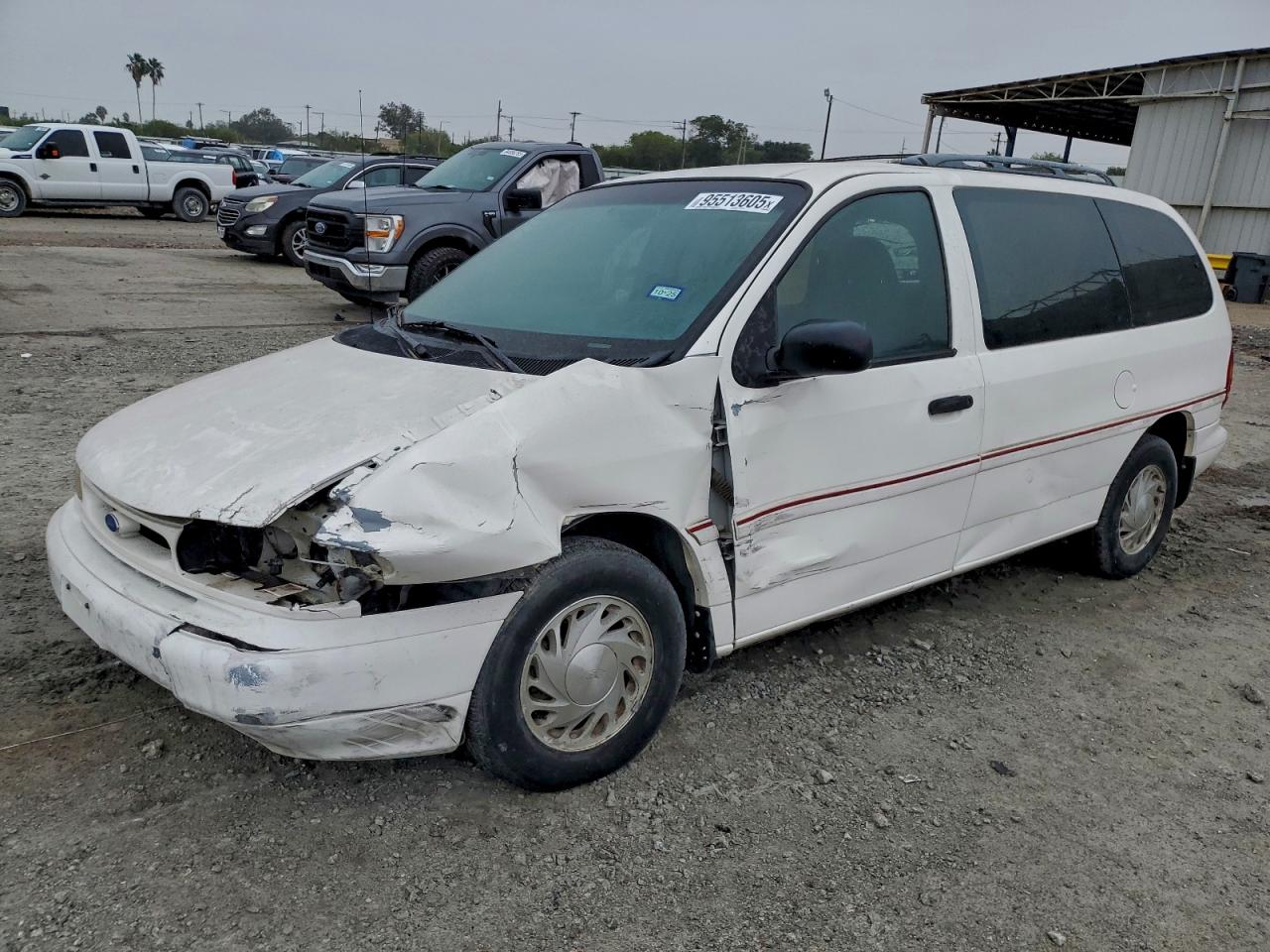 1995 Ford Windstar Wagon White vin: 2FMDA5142SBD10516