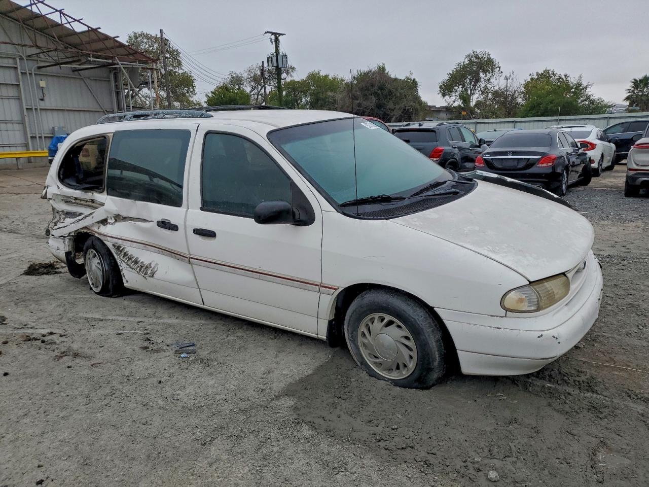1995 Ford Windstar Wagon White vin: 2FMDA5142SBD10516