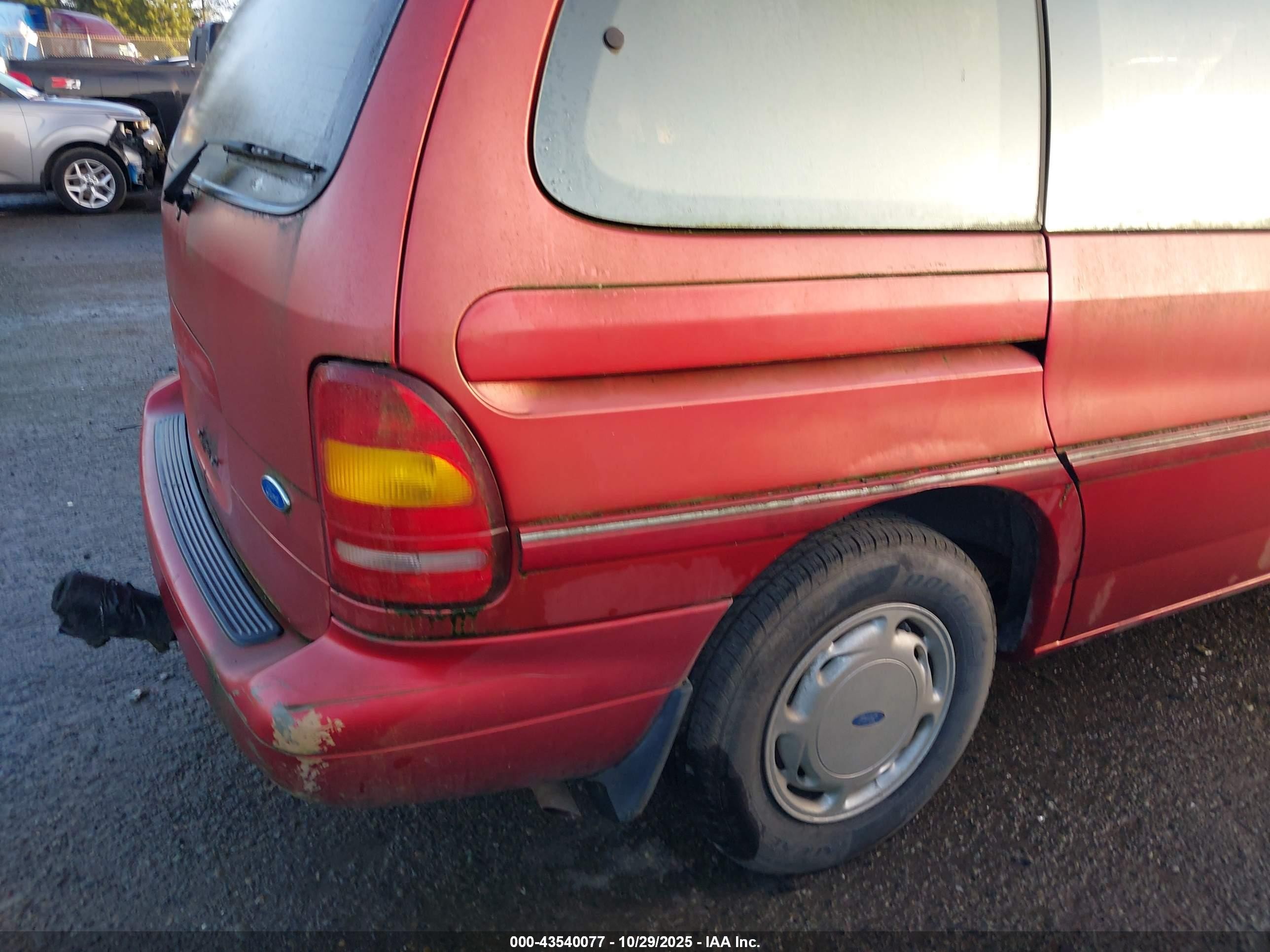 1995 Ford Windstar Wagon Purple vin: 2FMDA5142SBD30488
