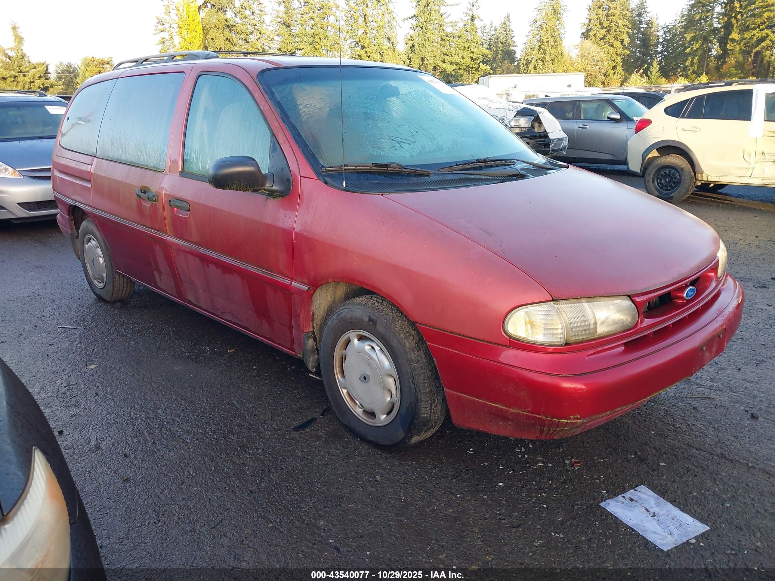 1995 Ford Windstar Wagon Purple vin: 2FMDA5142SBD30488