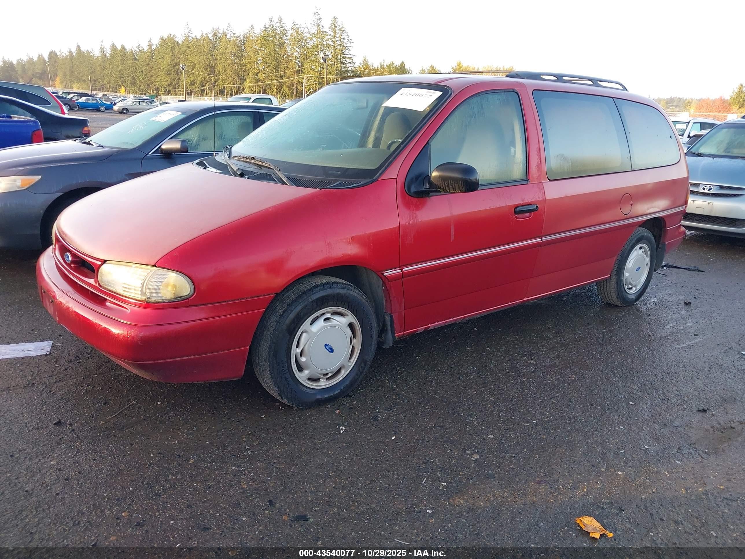 1995 Ford Windstar Wagon Purple vin: 2FMDA5142SBD30488